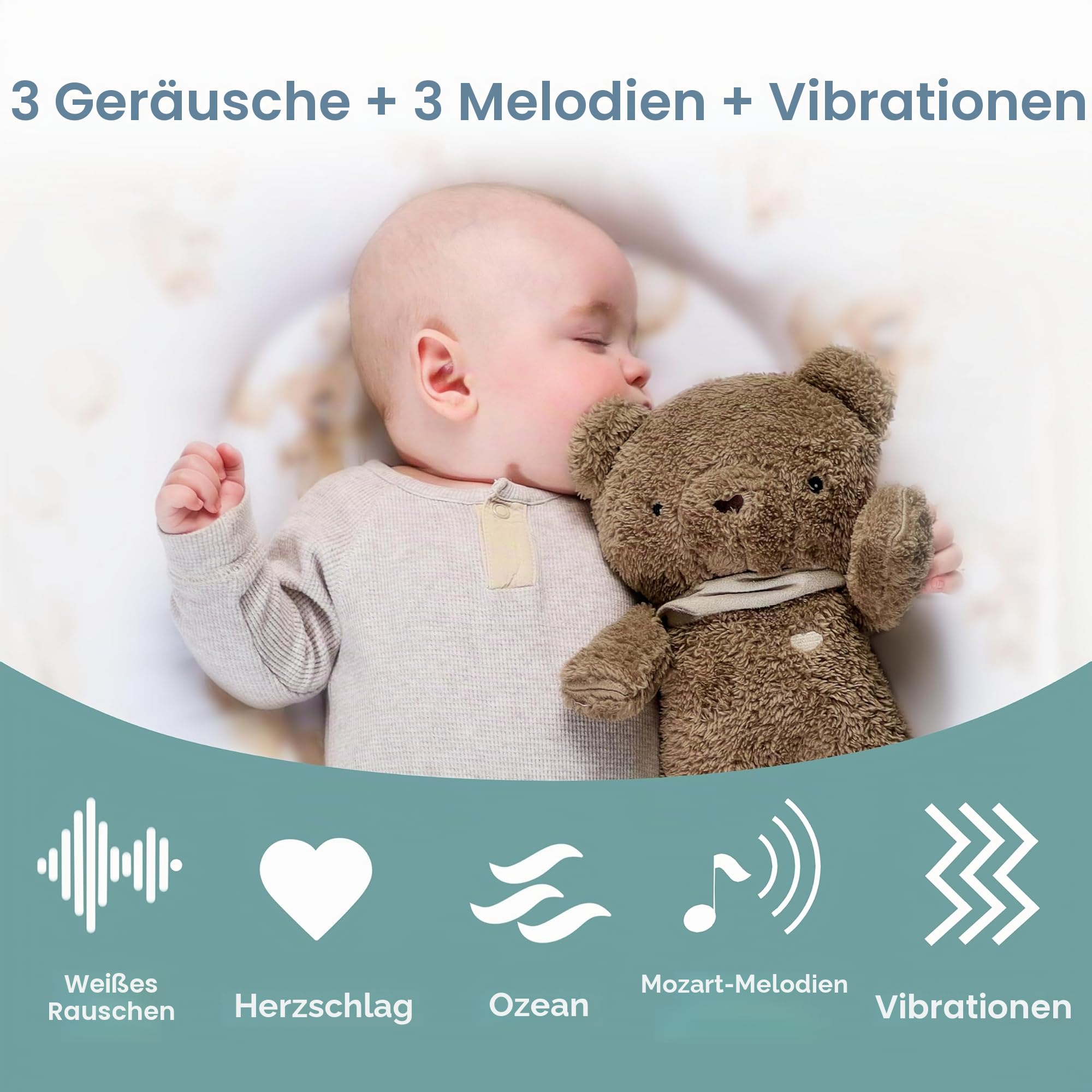 MyHummy 5in1 Bär mit Heizkissen - Braun