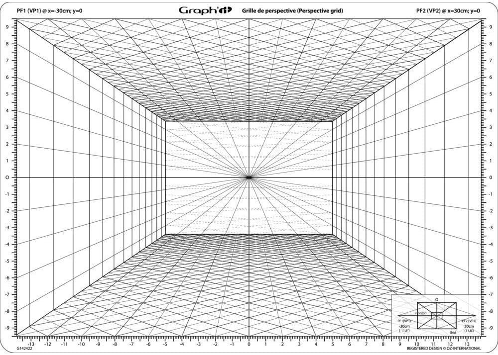 Graph'it Perspective Grid - Model C"Front Perspective"