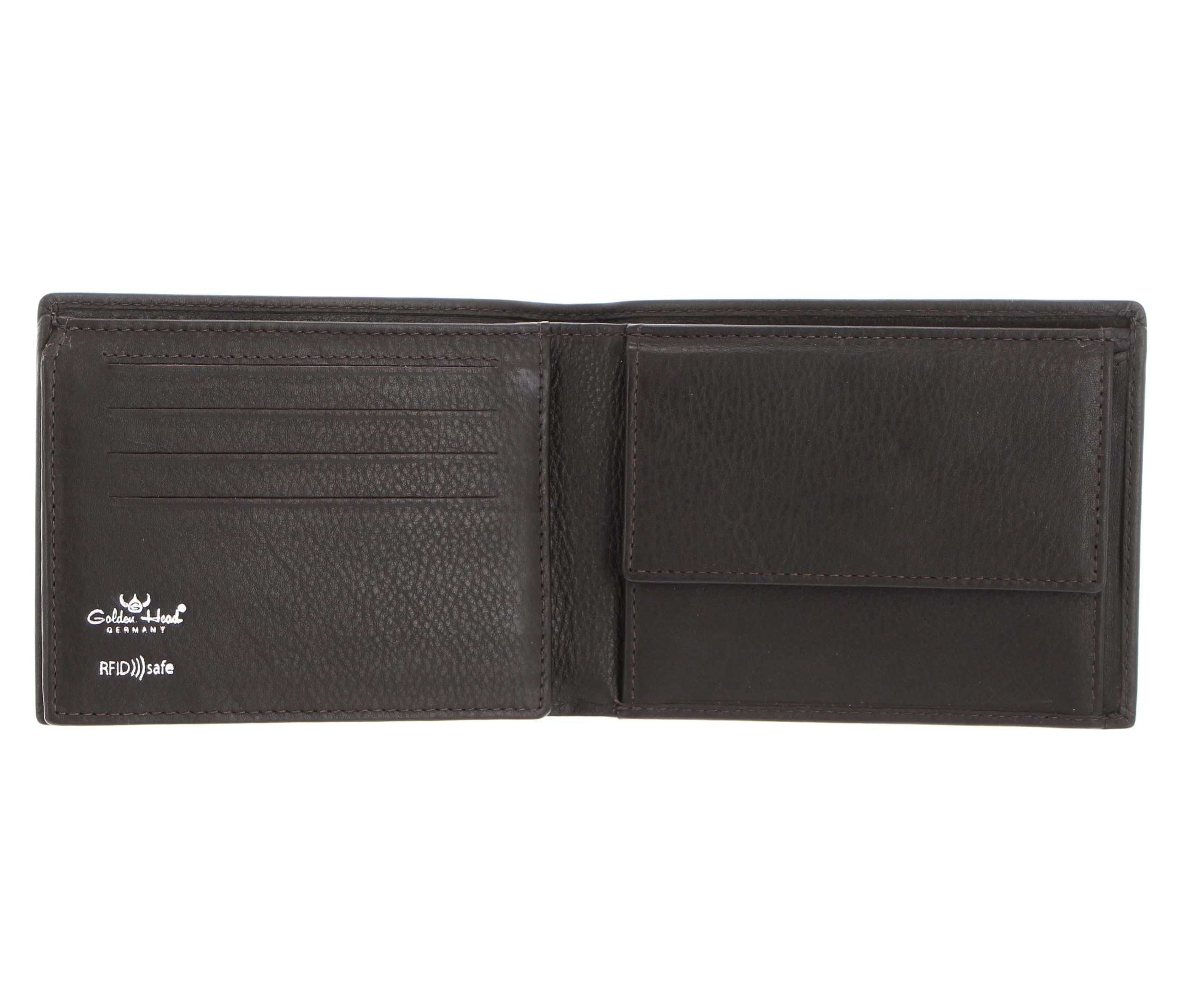 Golden Head Leder Geldbörse Dublin RFID Protect Scheintasche 1154 Braun Dunkelbraun