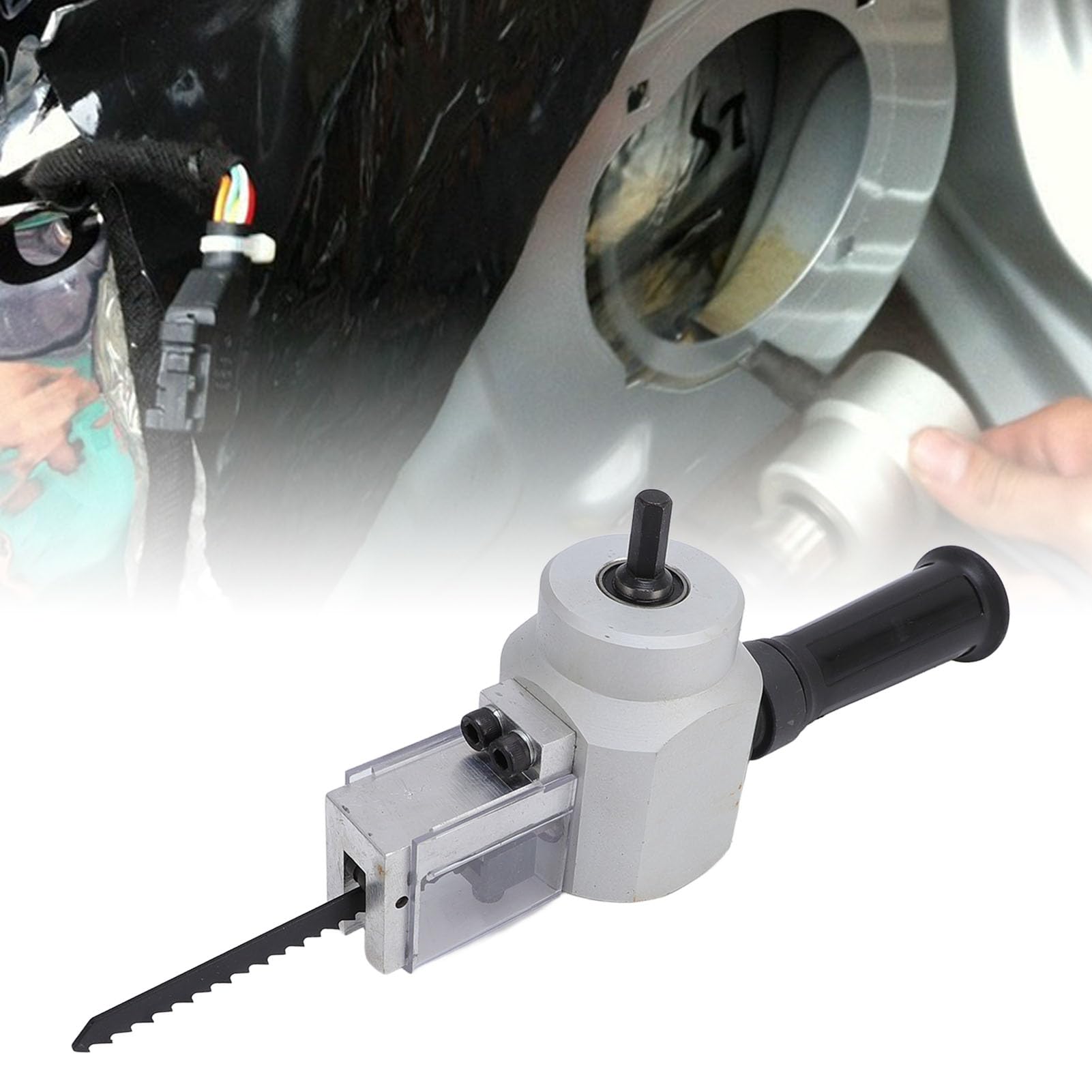 Hztyyier Accesorio para Herramienta de Taladro Cortador de Hojas, Soporte de Cuchilla Giratorio de 360 ​​grados, para Corte de Madera y Metal, Perfecto para Entusiastas y Profesionales del