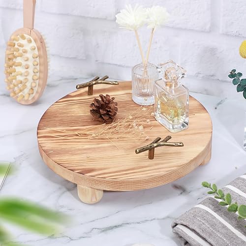 Miniatura 7 de Gartful Manijas de bandeja para molde de resina, paquete de 6 tiradores de metal en forma de ramas, accesorios con juego de tornillos para molde de