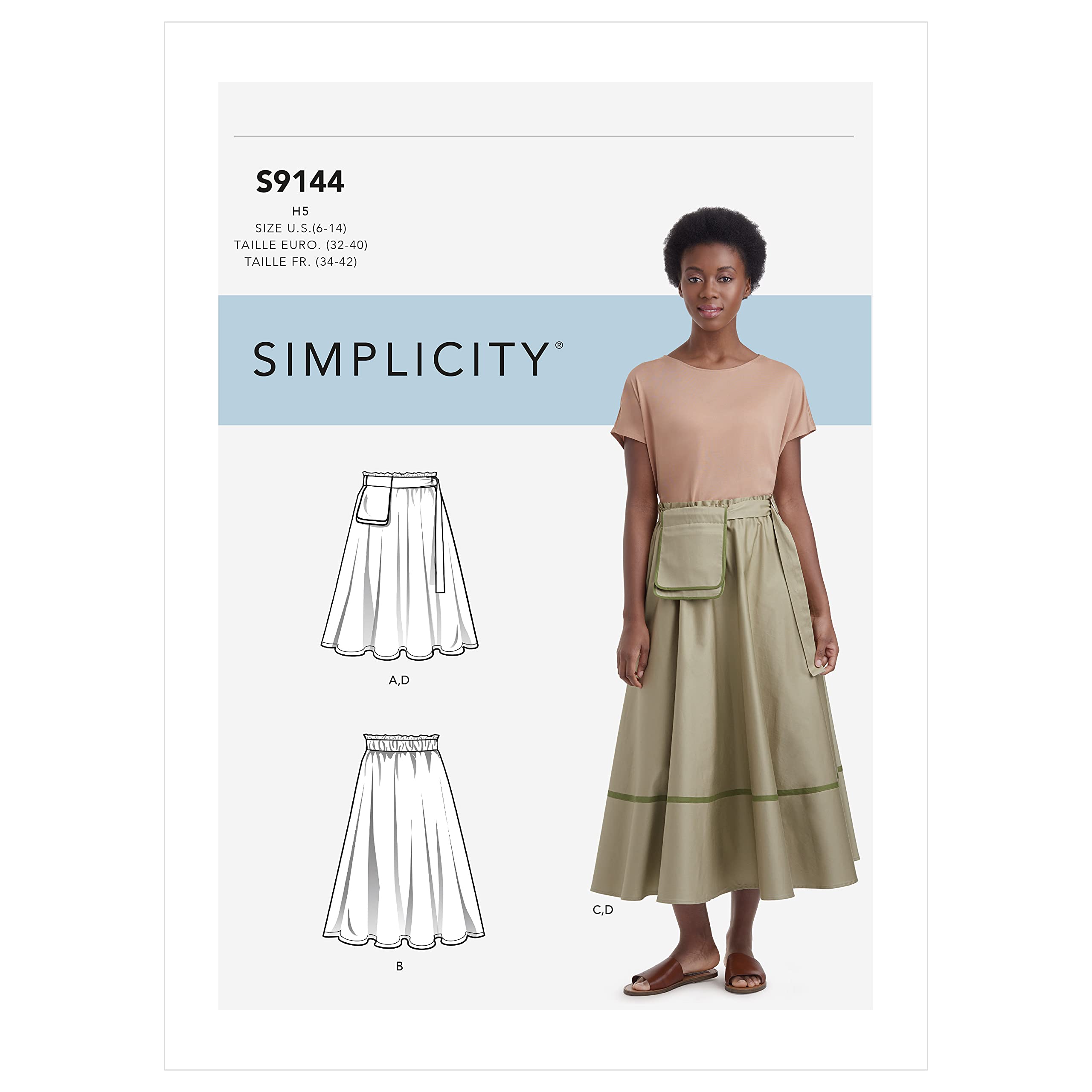 Simplicity Cartamodello R10261 / S8990 - Cappotti Donna Senza Maniche E Con Maniche, Con Cintura, Taglia H5 (6-8-10-12-14), Cucito Creativo - 2