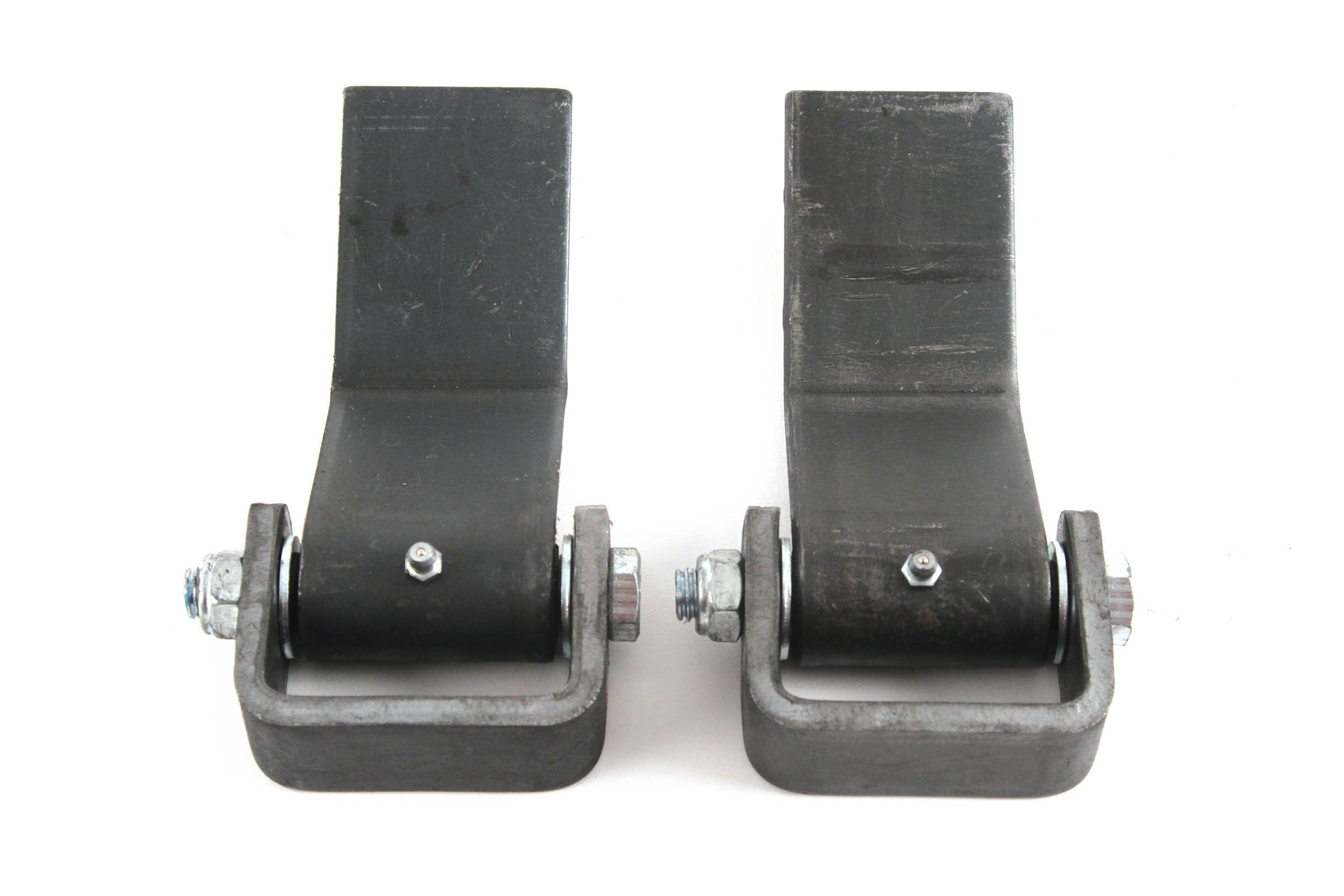 Red Hound Auto Qty 2 Steel Strap Style Long Leaf Hinge with Grease Zerk