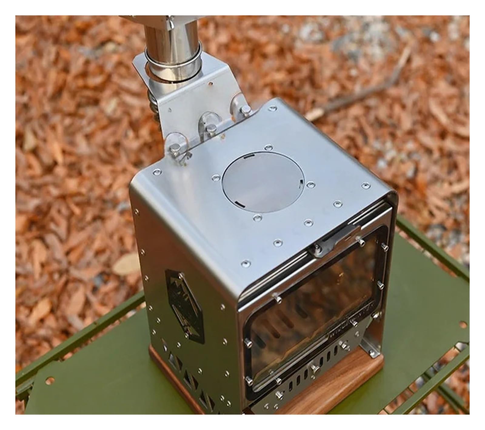 RéChaud de Camping pour Tente Mini poêle à bois extérieur portable en acier inoxydable