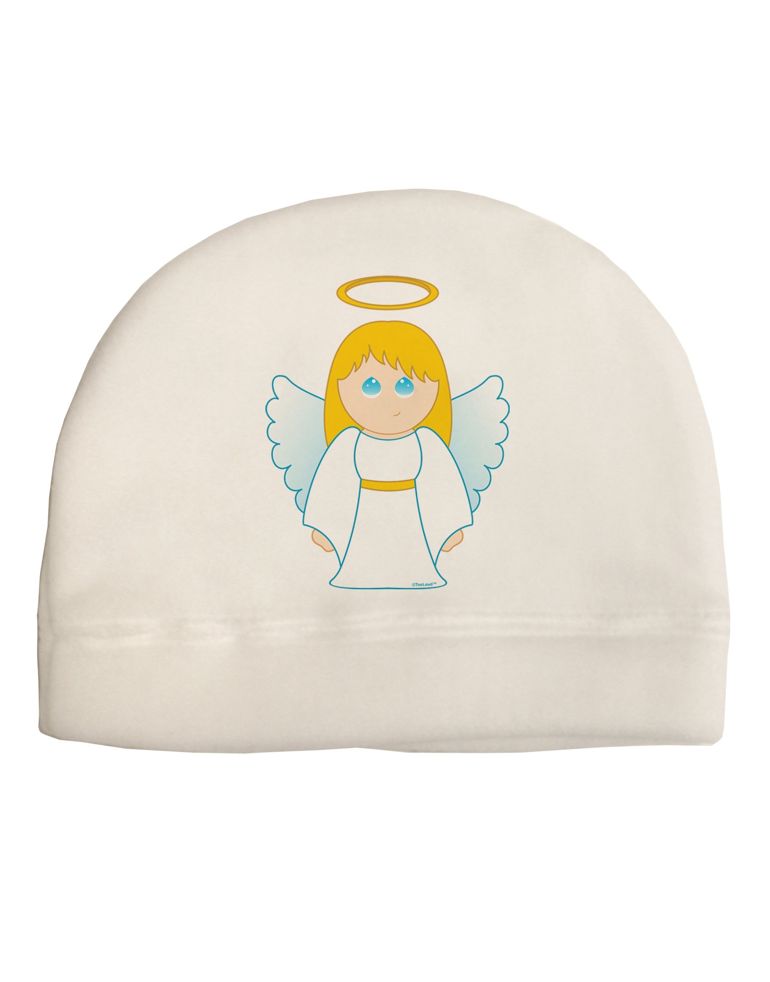 TOOLOUD Cute Christmas Angel Girl Child Fleece Beanie Cap Hat White