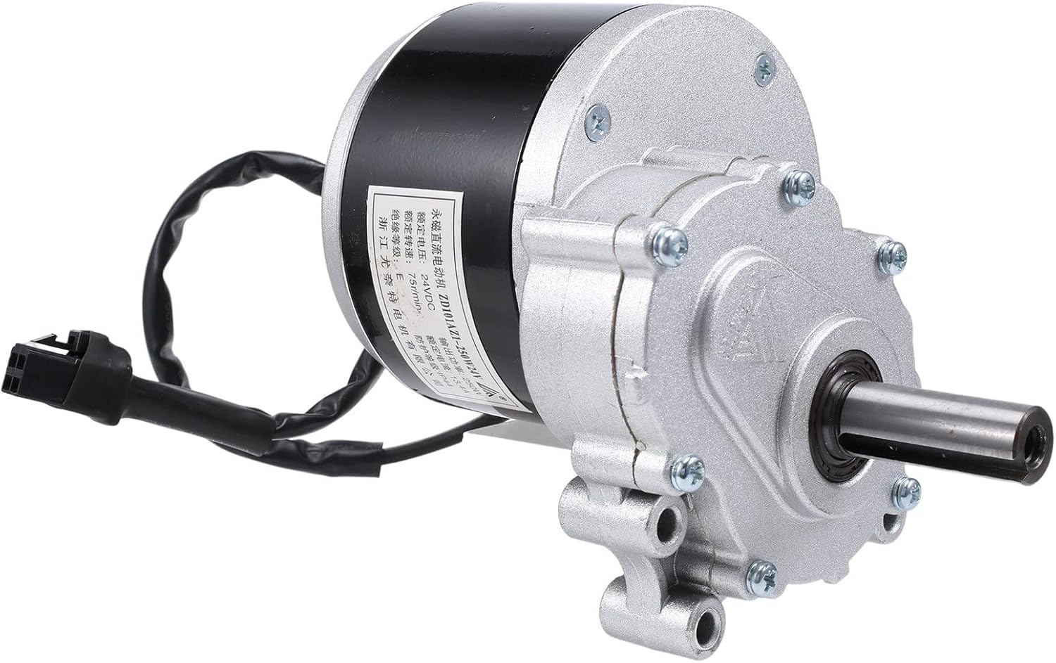 250W 24 V Motor de Cepillo de Baja Velocidad Motor Cepillado de DC de Baja Velocidad 44 mm, diámetro del Eje 17 mm 75 RPM
