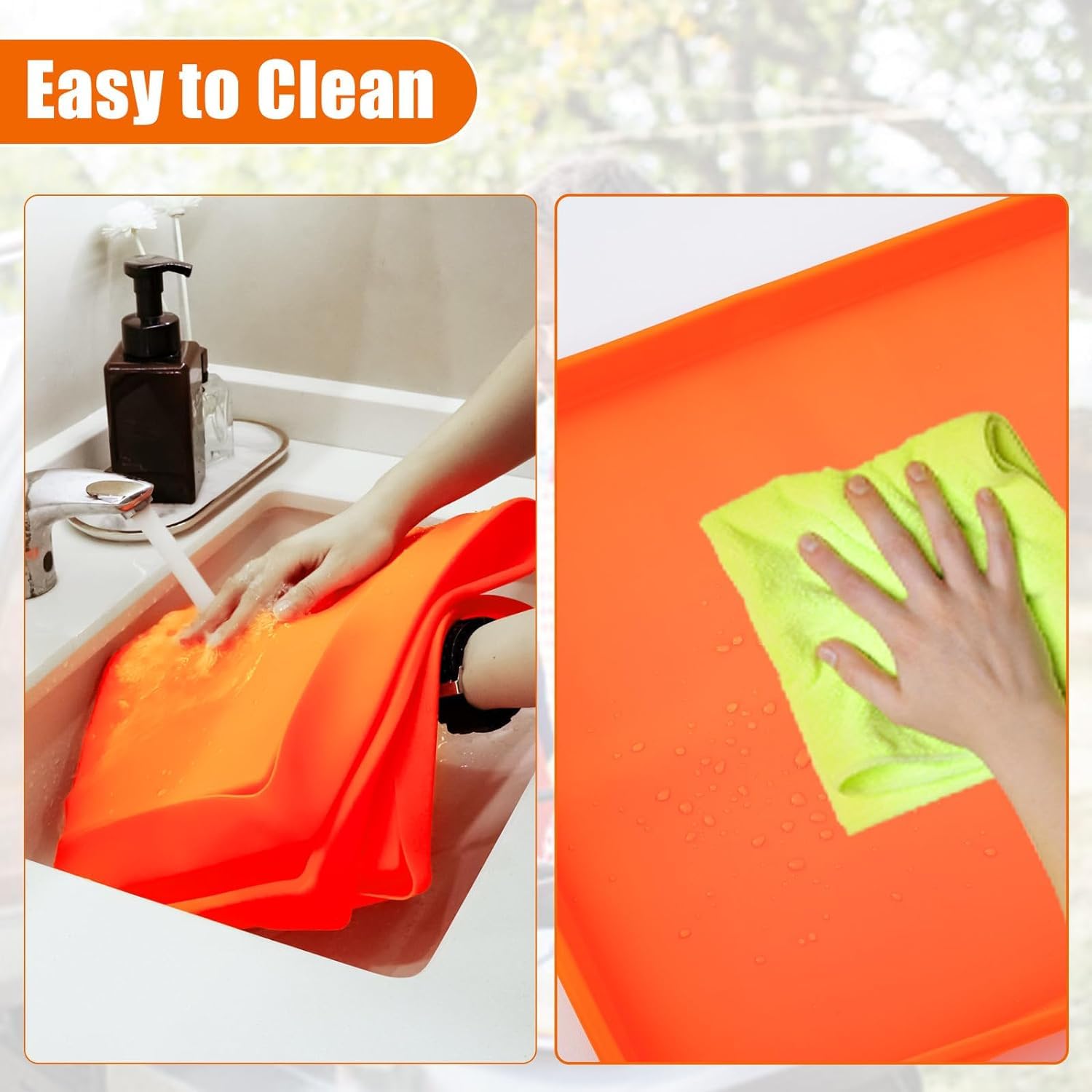 Silicone Griddle Mat,Silicone Griddle Mat Cover, Heavy Duty Food Grade Grill Cover, All Season Cooking Protective Cover, Protect Your Grill from Debris, Dust and Rust