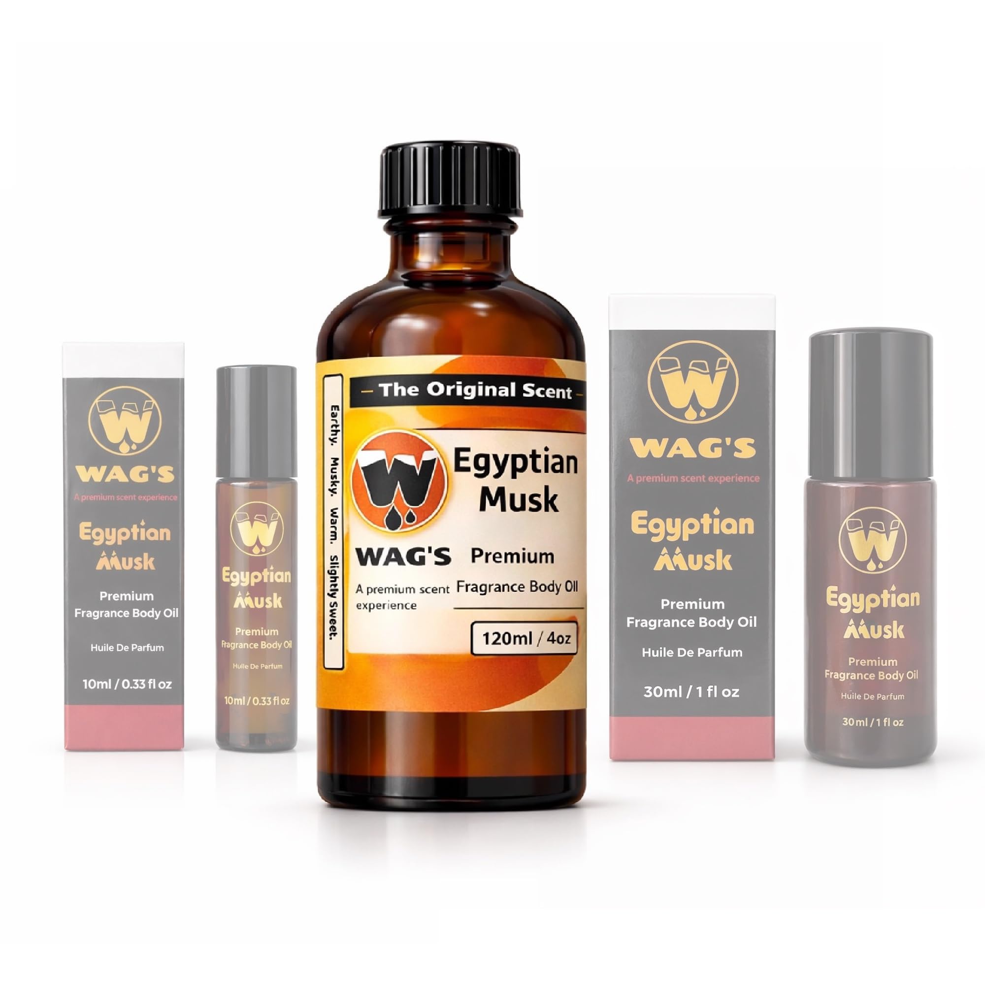 Egyptian Musk Oil, Choose from Roll On to 1oz - 4oz Glass Bottle, (4oz Glass Bottle)