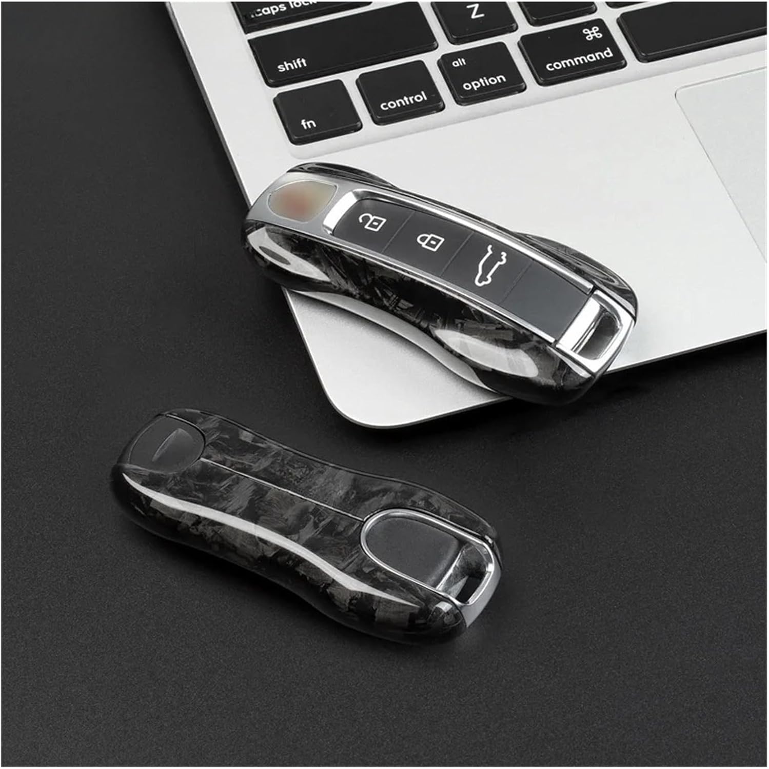 ポルシェ 911 カイエン 718 パナメーラ 911 ボクスター MACAN スマートリモートシェル カーアクセサリー対応 カーボ