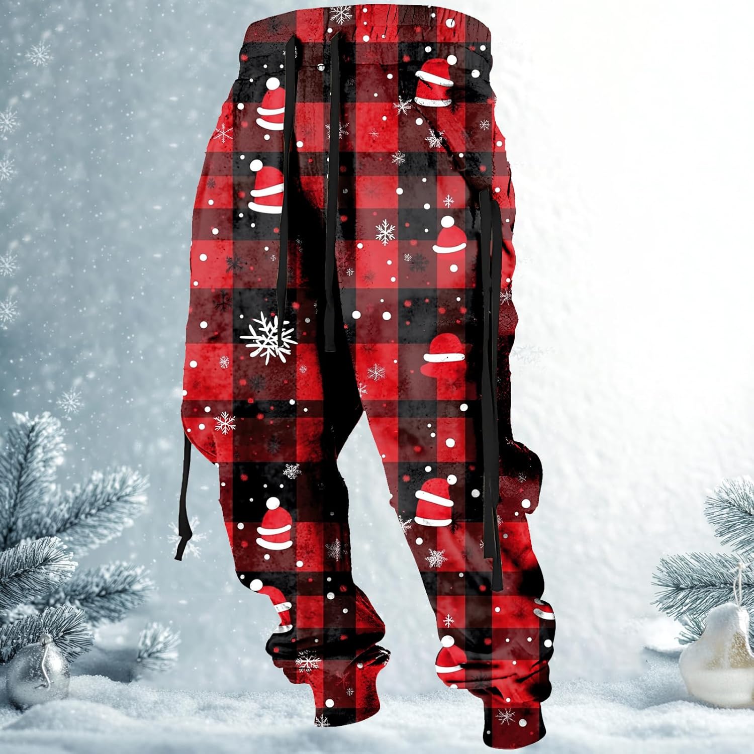 Mens Joggers Pants Loose Fit Stretch Big and Tall Casual Athletic Relaxed Lightweight Pants with Pockets - Image 2