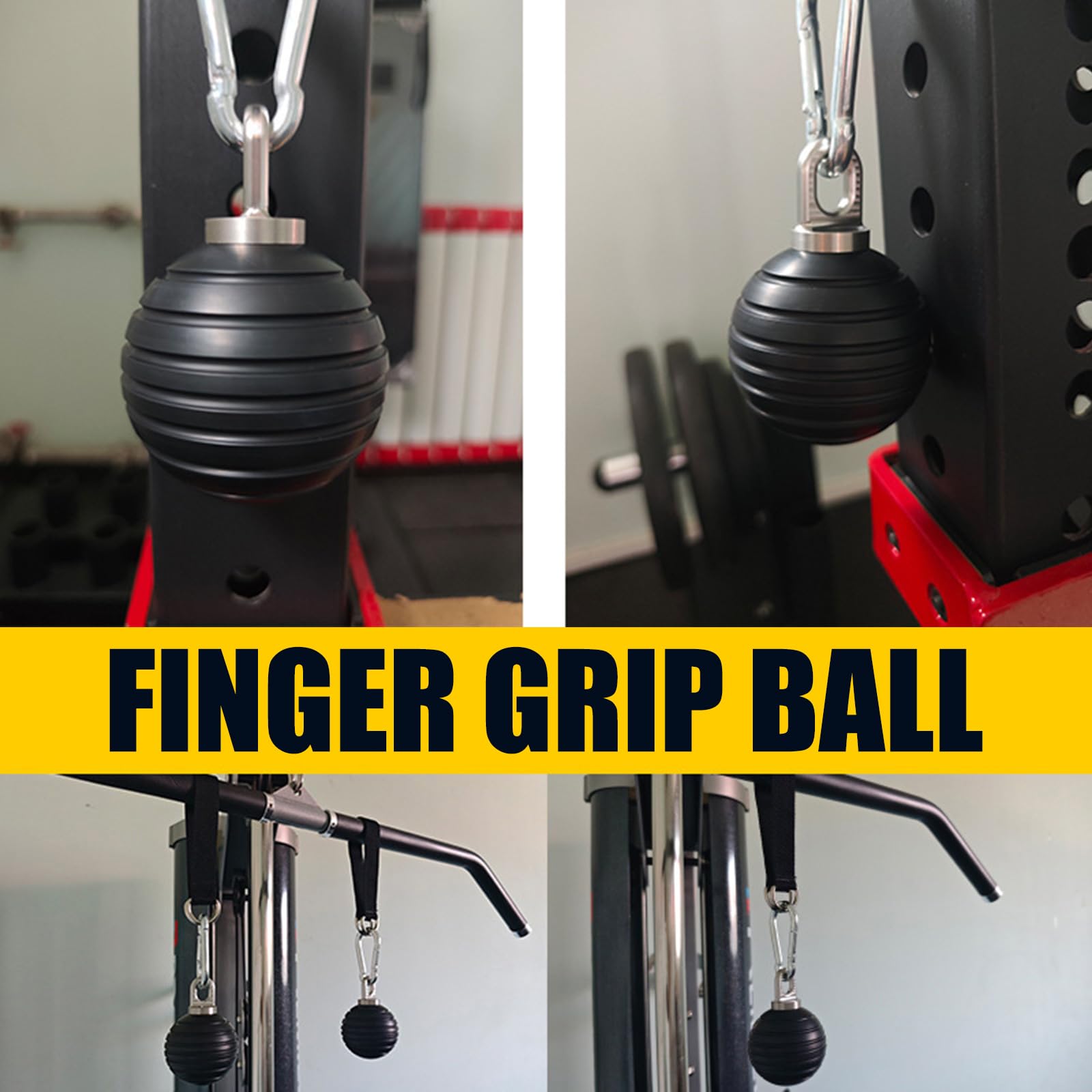 Pelota de Ejercicio de Fuerza de Agarre eficaz para Mano y antebrazo, rehabilitación de construcción Muscular y Compacto, diseño de Viaje, ejercitador de Mano