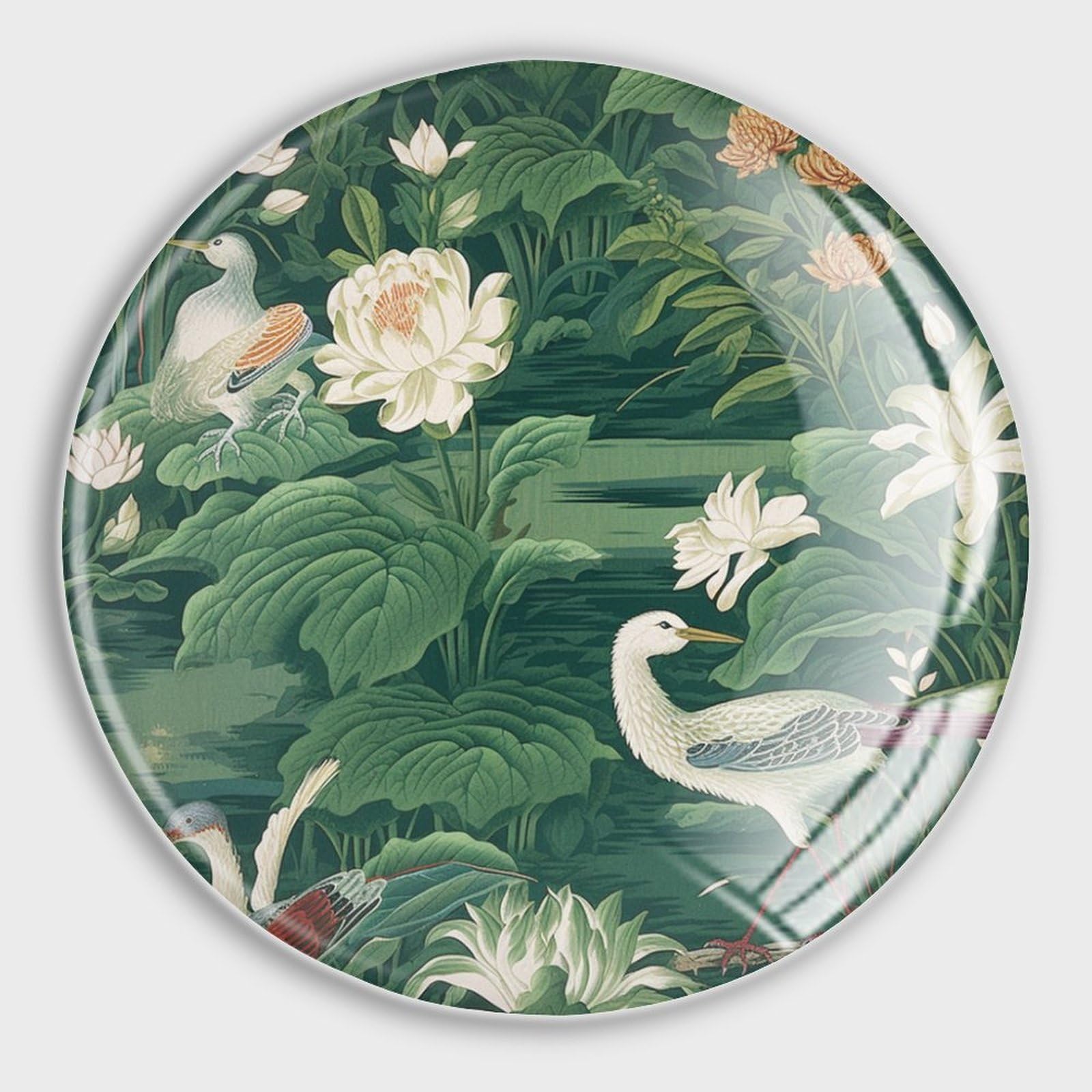 Aimants puissants en verre grue de lotus pour tableau de bureau lot de 4