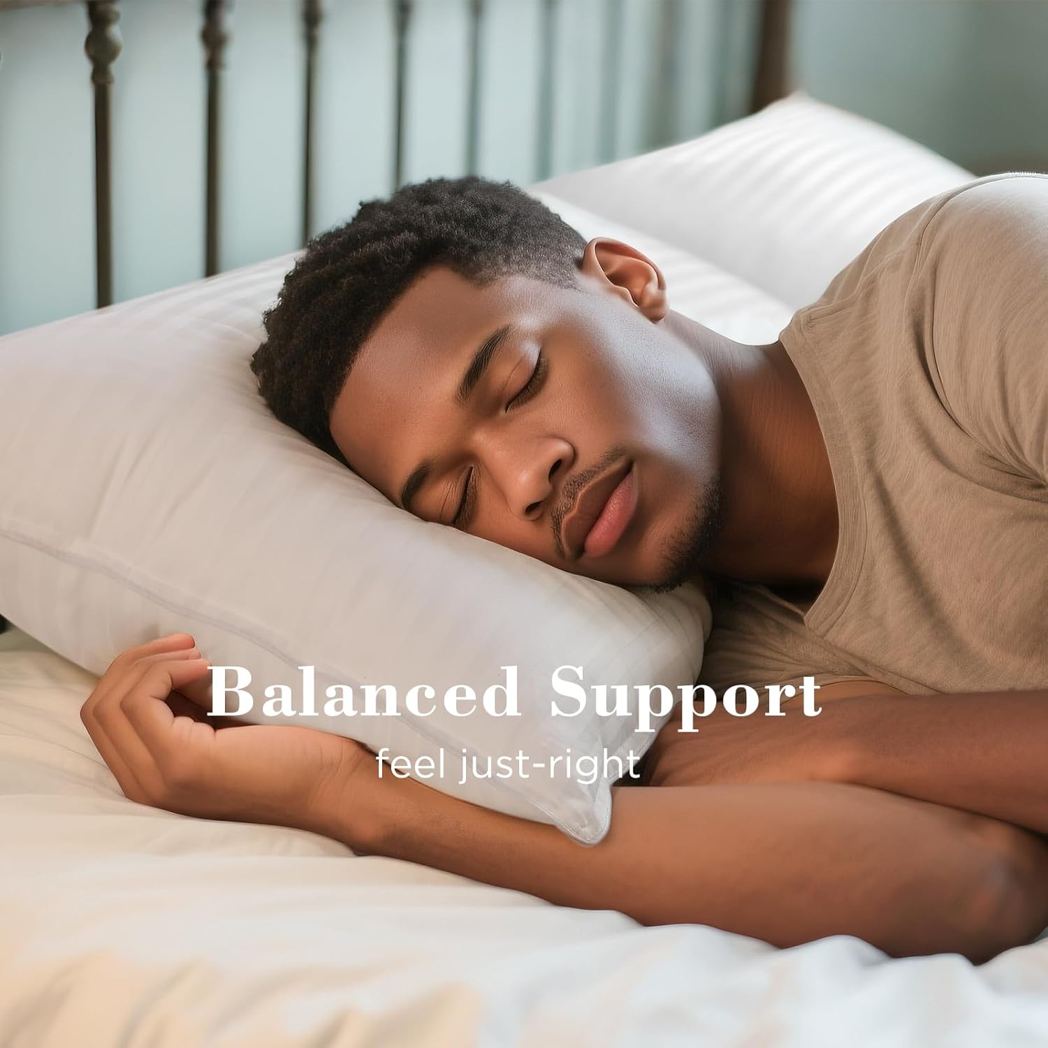 viewstar Bed Pillows King Size Set of 2, Hotel Collection, Down Alternative Big Pillow for Back, Stomach or Side Sleepers, Soft