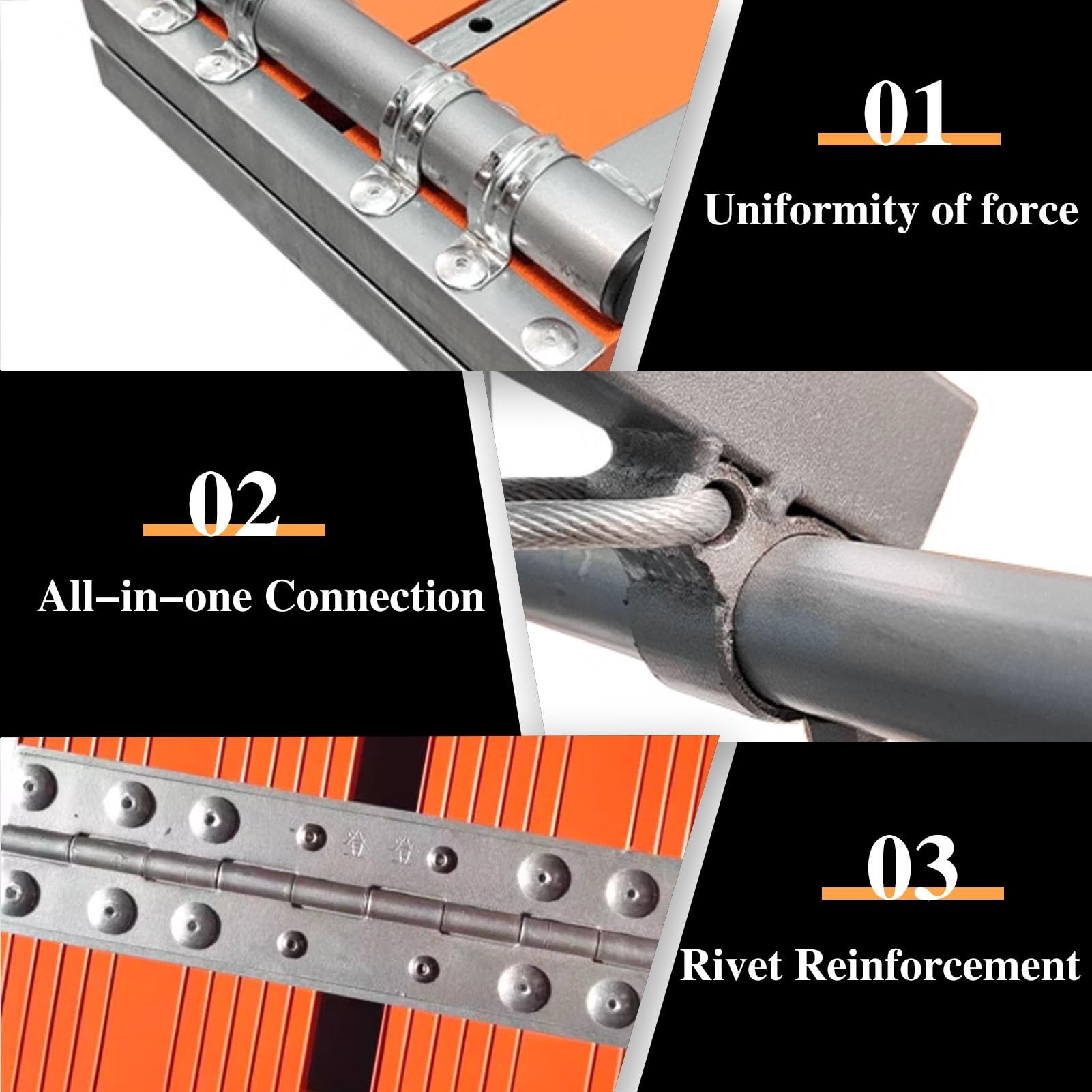 Andamio plegable de aluminio ajustable para uso doméstico, escalera de 140 cm con patas antideslizantes, herramienta de construcción ideal para proyectos de bricolaje y mantenimiento