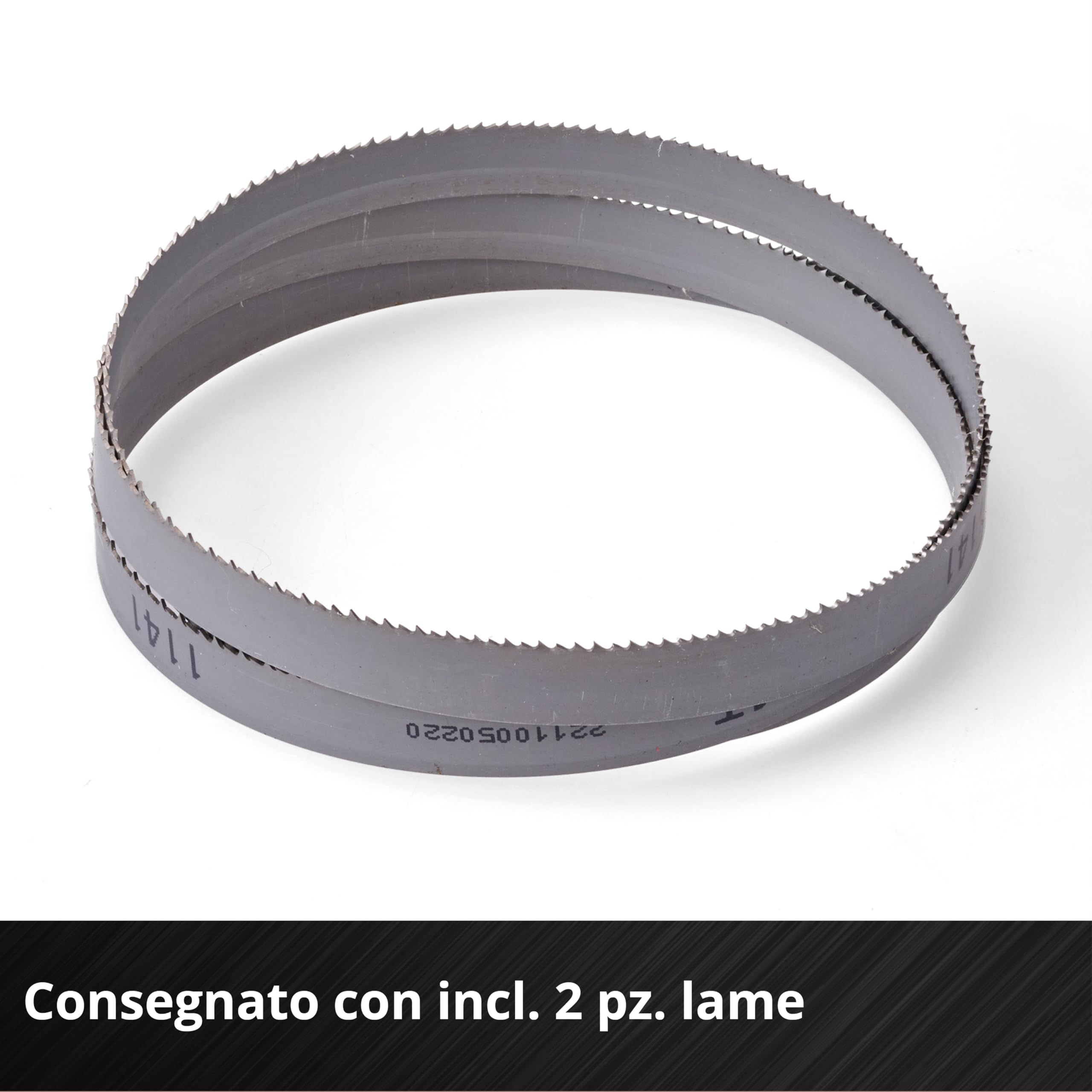 Einhell sega a nastro a batteria TE-MB 18/127 Li-Solo Power X-Change (18 V, altezza di taglio 115 mm, larghezza di taglio 127 mm, luce LED, incl. 2 lame sega a nastro per metallo, senza batteria)
