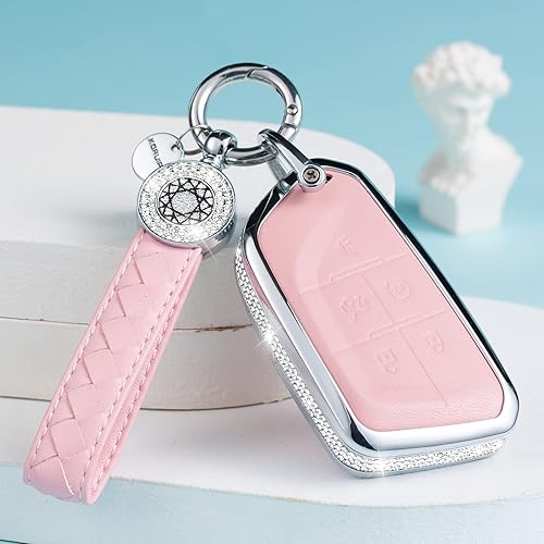 Miniatura 6 de Funda para llavero Cadillac Escalade 2021 con llavero, Modelo 2-pink