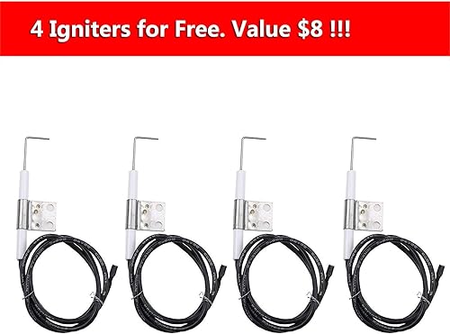 Miniatura 8 de Hisencn Kit de reparación para Master Forge 1010037, 1010048 modelos de parrilla de gas, quemadores de acero inoxidable, piezas de repuesto de