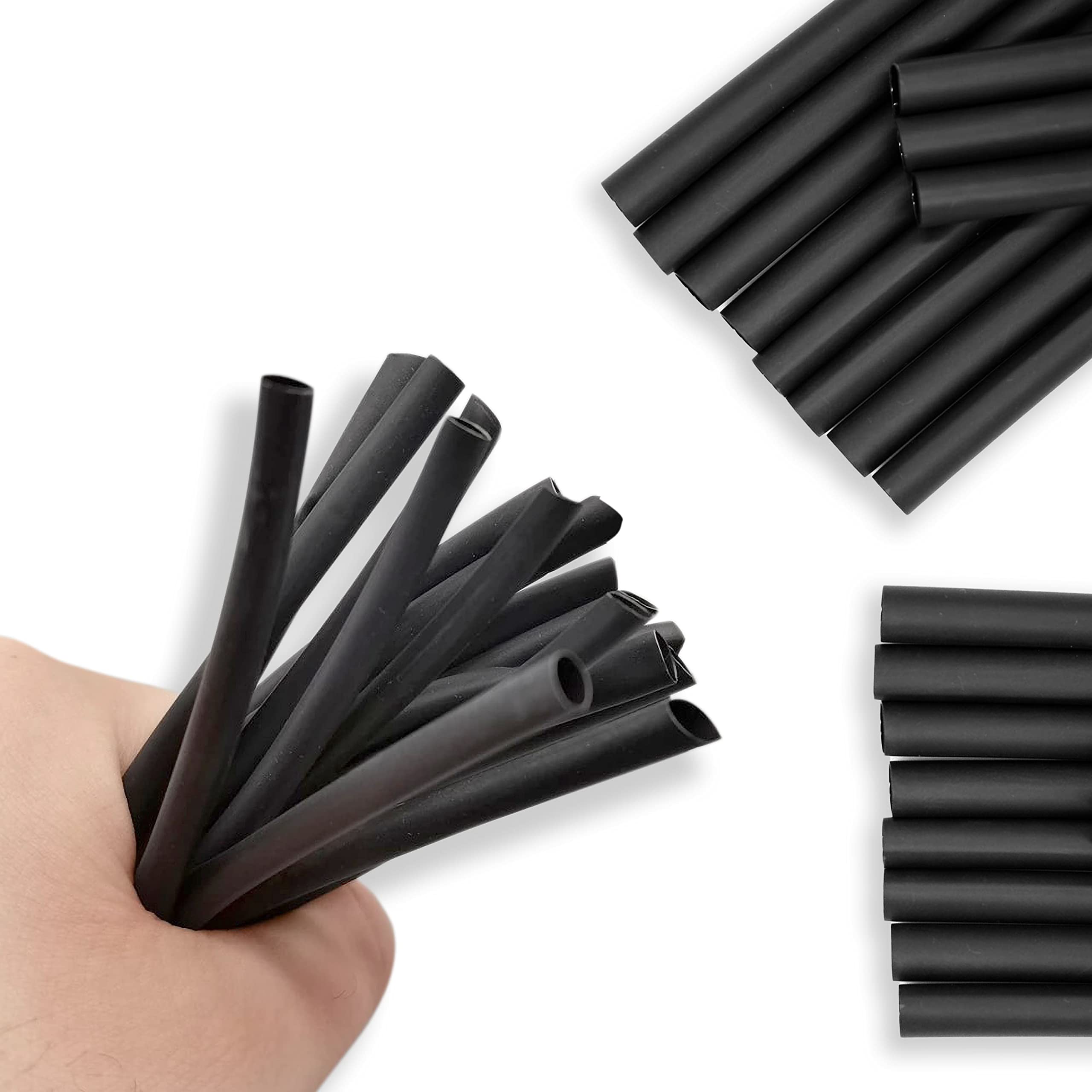(Black 4 mm - 10 Meters) 2:1 Ratio Heat Shrink Sleeve Tube Electronics Electrical Wires Cables Students DIY Projects Home Wiring Insulation Made For Service Centers Heat Shrinkable Wrap Tubes Kit