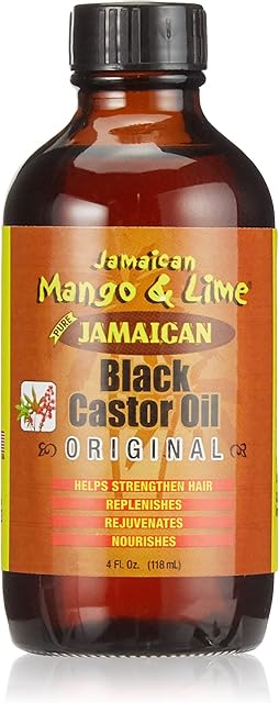 Jamaican Mango & Lime Black Castor Oil Original 118ml - Promotes hair growth. NATURAL OILS. Perfect for hair and skin. Fast-absorbing oil.