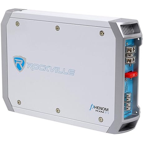 Rockville RXM-T1 1500 Watt Peak Marine Subwoofer Amplifier