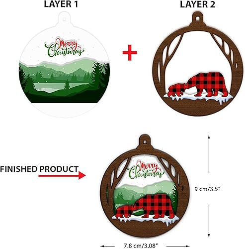 Miniatura 5 de Nazenti Adorno de Navidad conmemorativo personalizado, adornos de Navidad conmemorativos personalizados, adorno conmemorativo para perros, regalo de