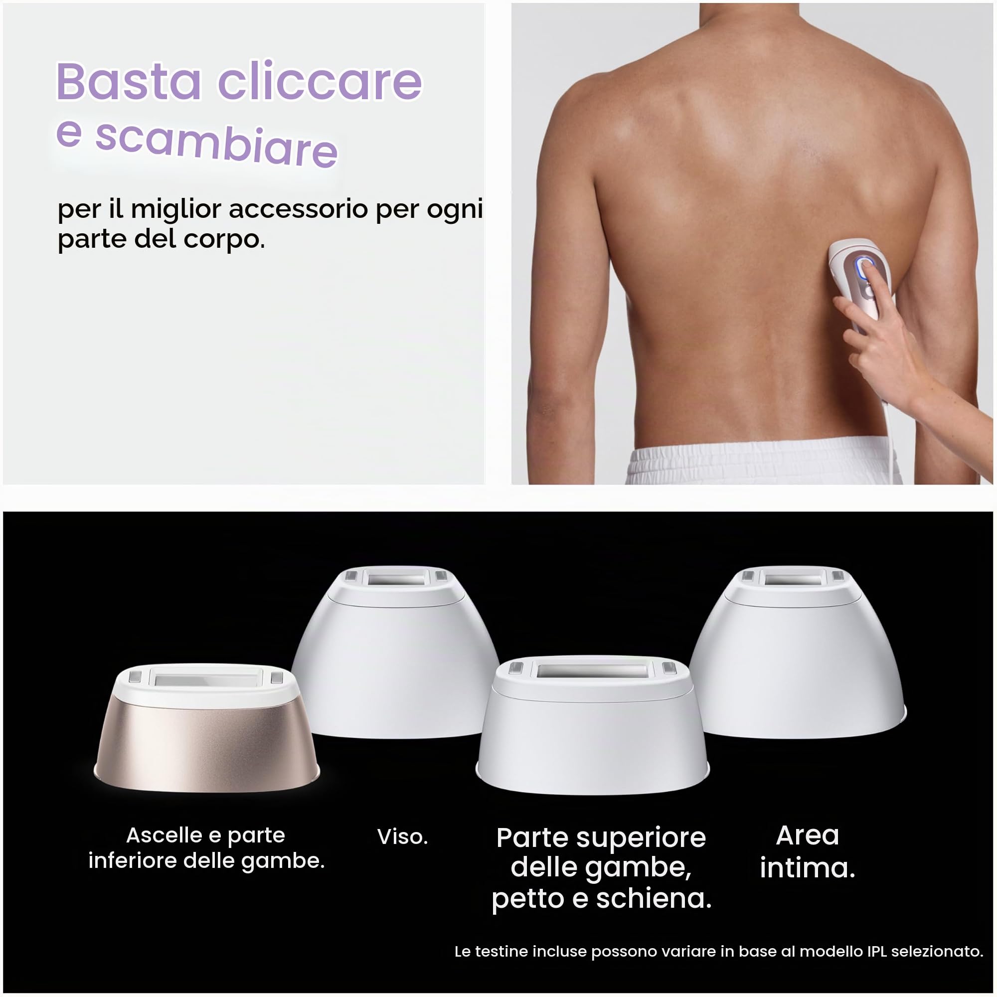 Braun Dispositivo di depilazione IPL a lunga durata per donne e uomini, Skin i·Expert, w/Free App, Vanity Case, Venus Razor, 2 testine intelligenti, trimmer viso Venus, alternativa per la depilazione
