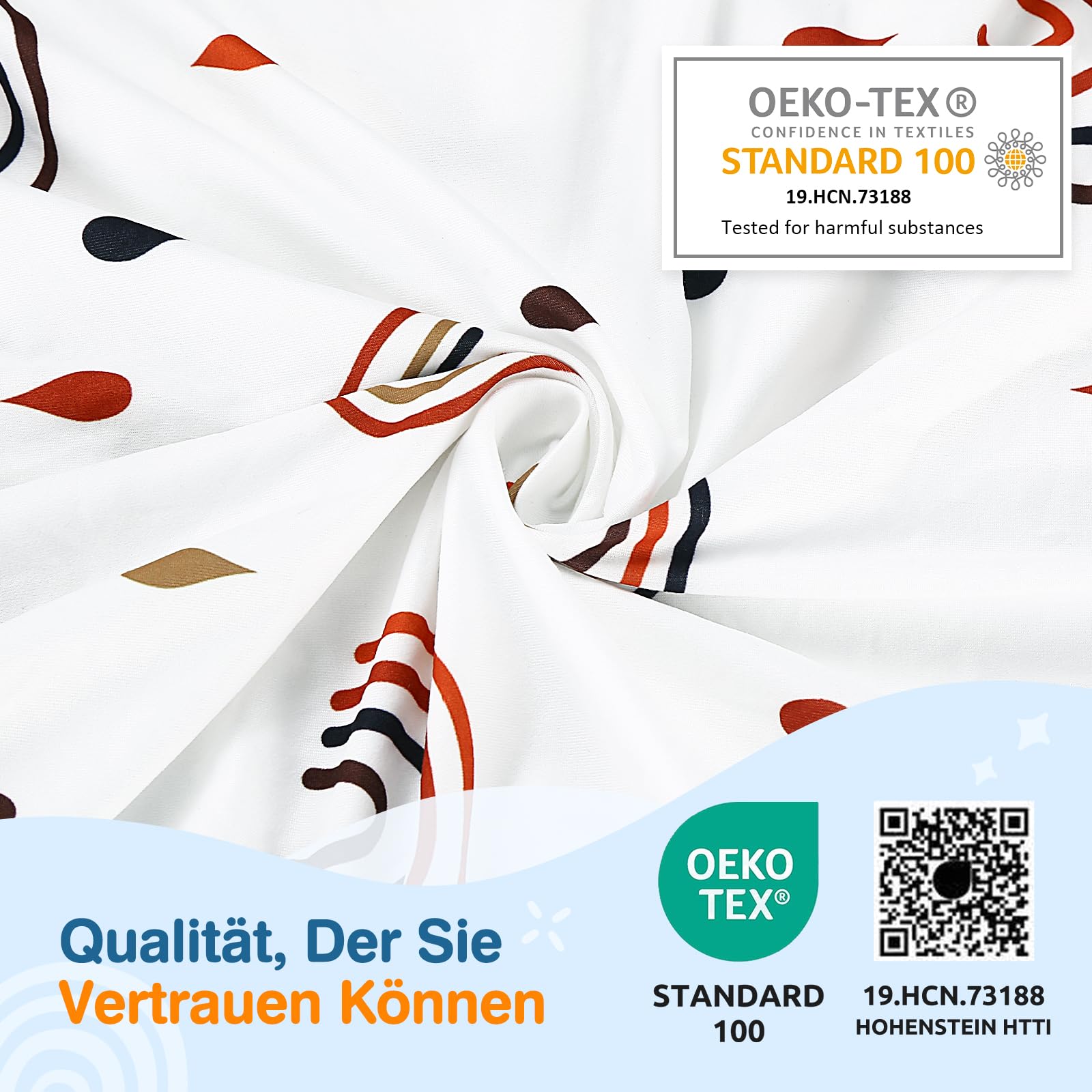 Baby Spannbettlaken 70 x140cm, 3er Set Spannbetttuch für Babybett & Kinderbet, 2X Spannbettlaken Oeko-Tex Standard 100, 1X Matratzenschoner aus 100% wasserdichtem (Wal + Grauer Stern)