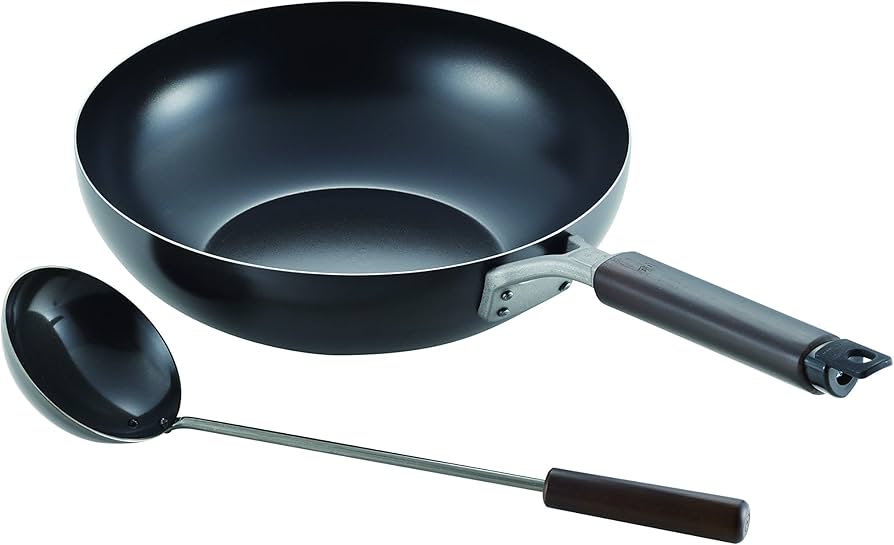 Amazon | SE-59 丸山技研 創燕 SOUEN 鉄製 炒め鍋 28cm 中華お玉