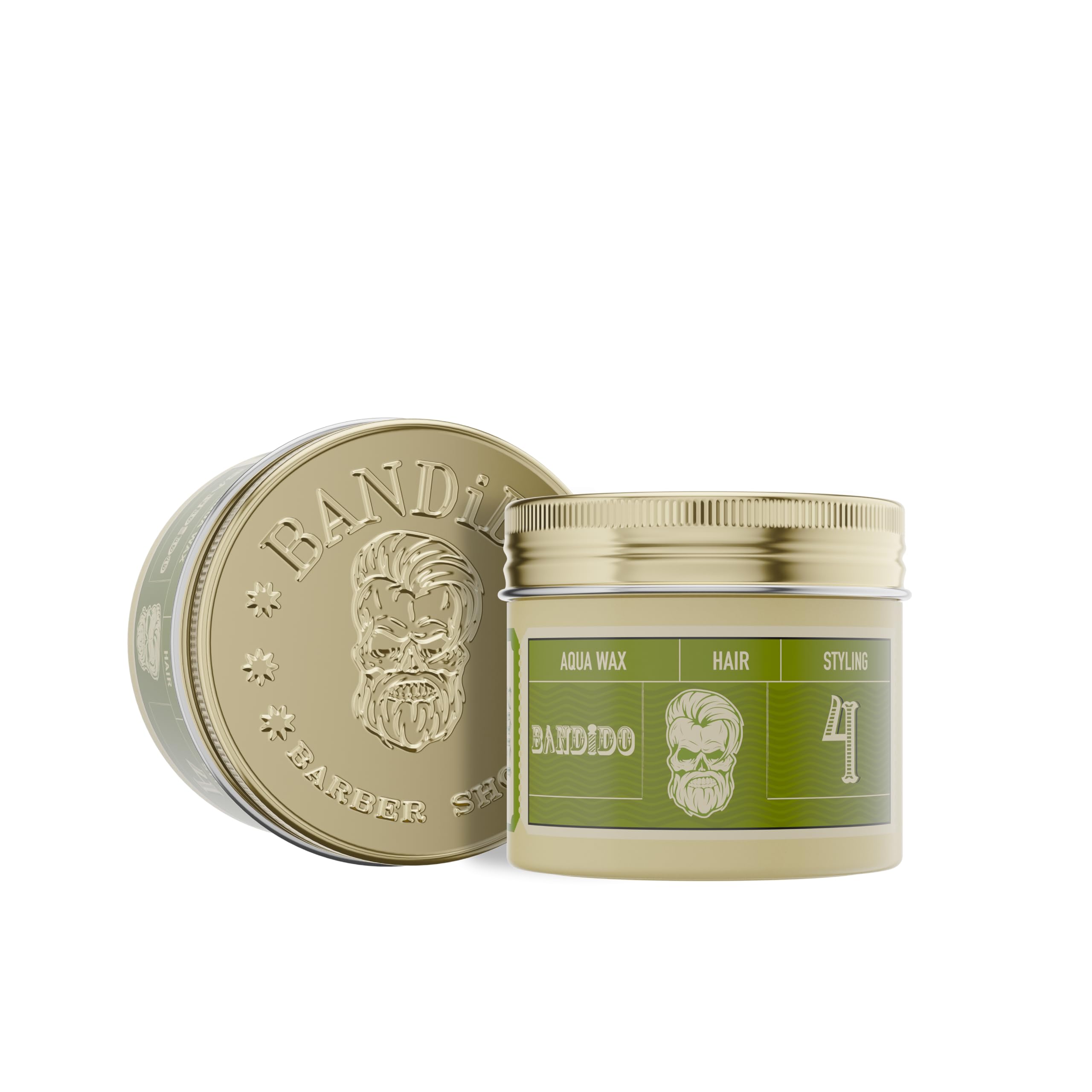 Bandido Aqua Wax Nr.4 - Cera para el cabello, verde 125ml Matt Hair Wax