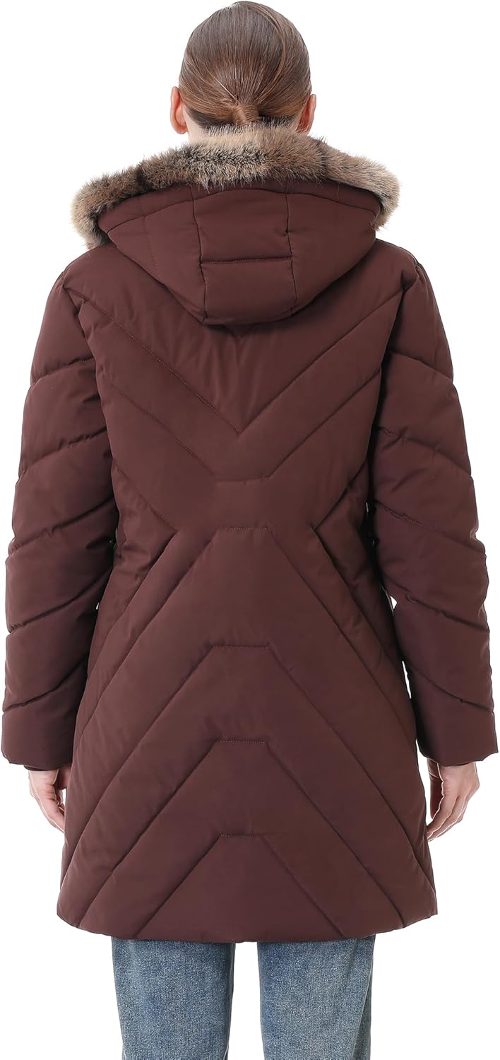 Women's Winter Coat Long Puffer Jacket - Waterproof Warm Thickened Snow Coat for Women - Image 5