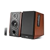 R1700BT Bluetooth Bookshelf Speaker - Active Near-Field Studio Monitors - Powered Speakers 2 Setup Wooden Enclosure - 66w RMS