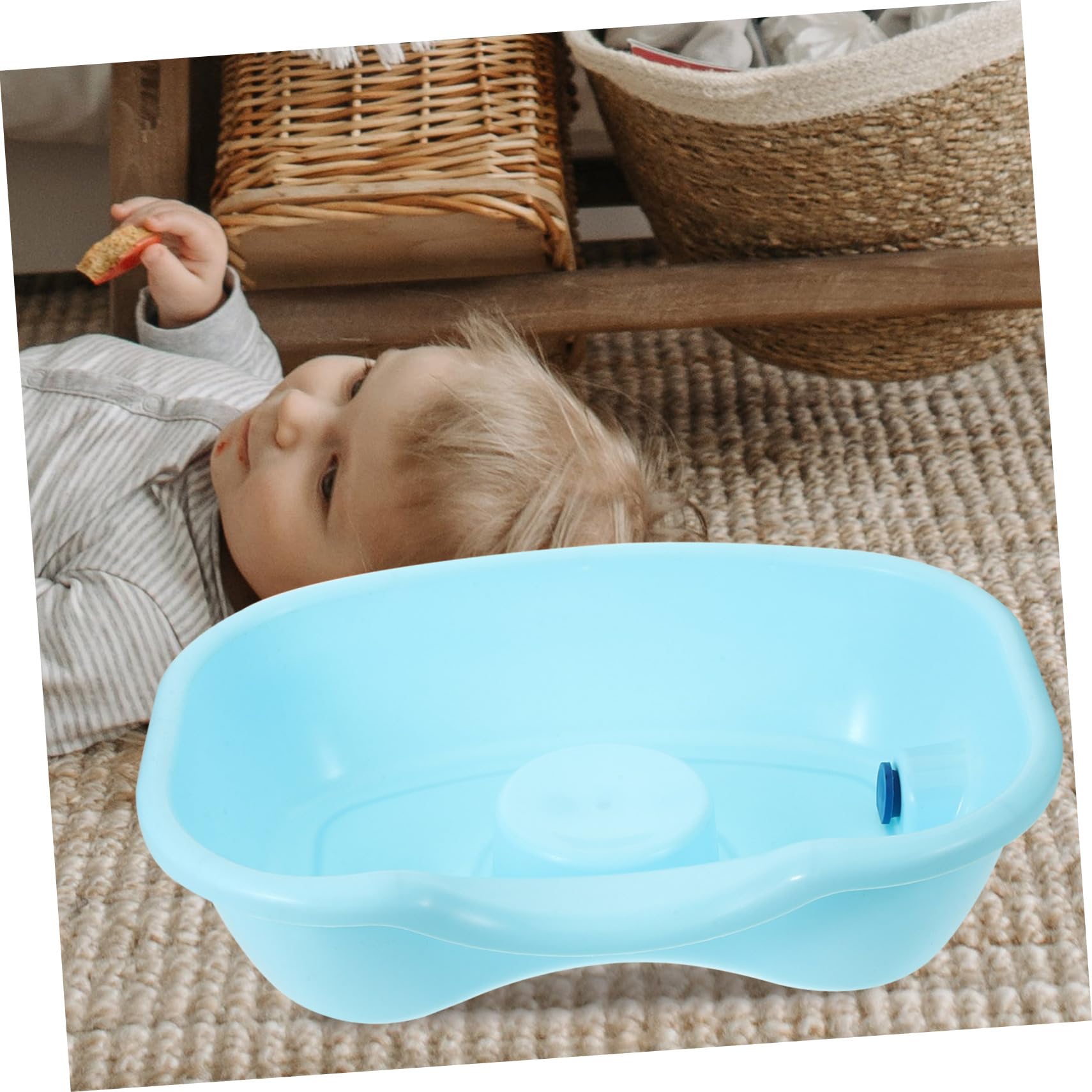 GALPADA Lavatesta Bacinella in Plastica Portatile Design Ergonomico per Lavare i Capelli per Spalle e Collo per Utilizzo Domestico e Riposo