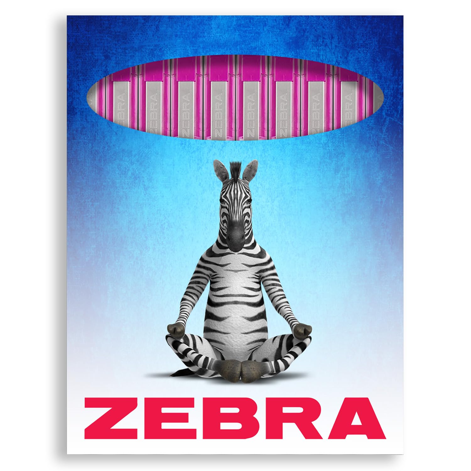 Zebra Z-Grip Smooth Ballpoint Pen - 1.0mm - Pack of 10 - in Zebra Envelope Gift Packaging (Pink), 1 count (Pack of 10) - Image 2