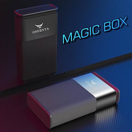 Miniatura 4 de ONEONTA Funda Magic Holder capacidad para 12 a 14 hasta 3307in de largo a prueba de aplastamiento tamaño de bolsillo buen sellado B-PLATEADO