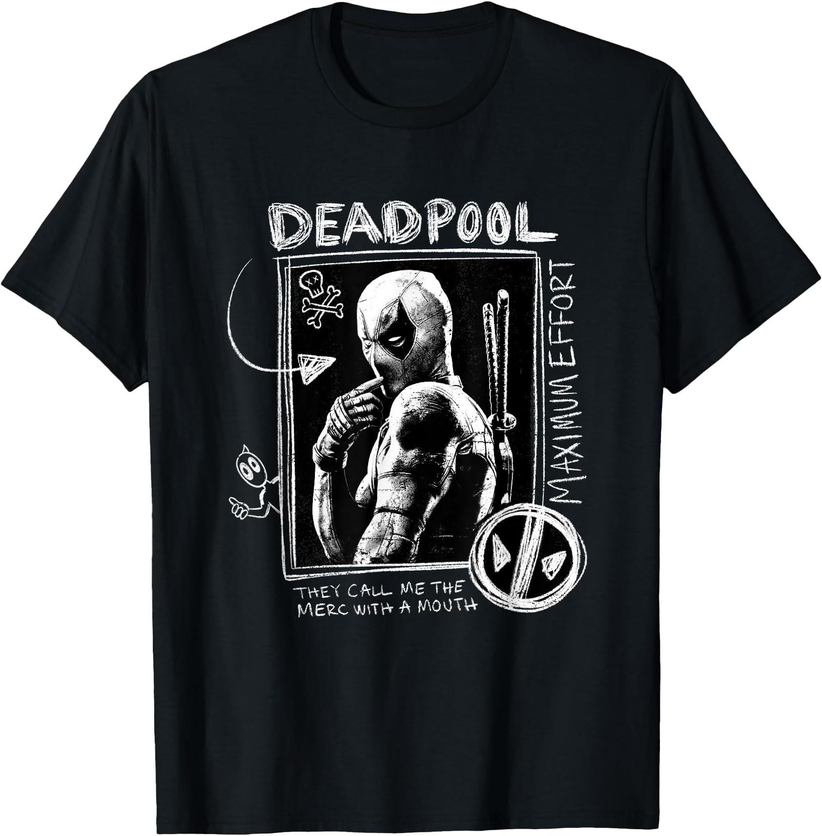 Deadpool adidas t shirt Clearance