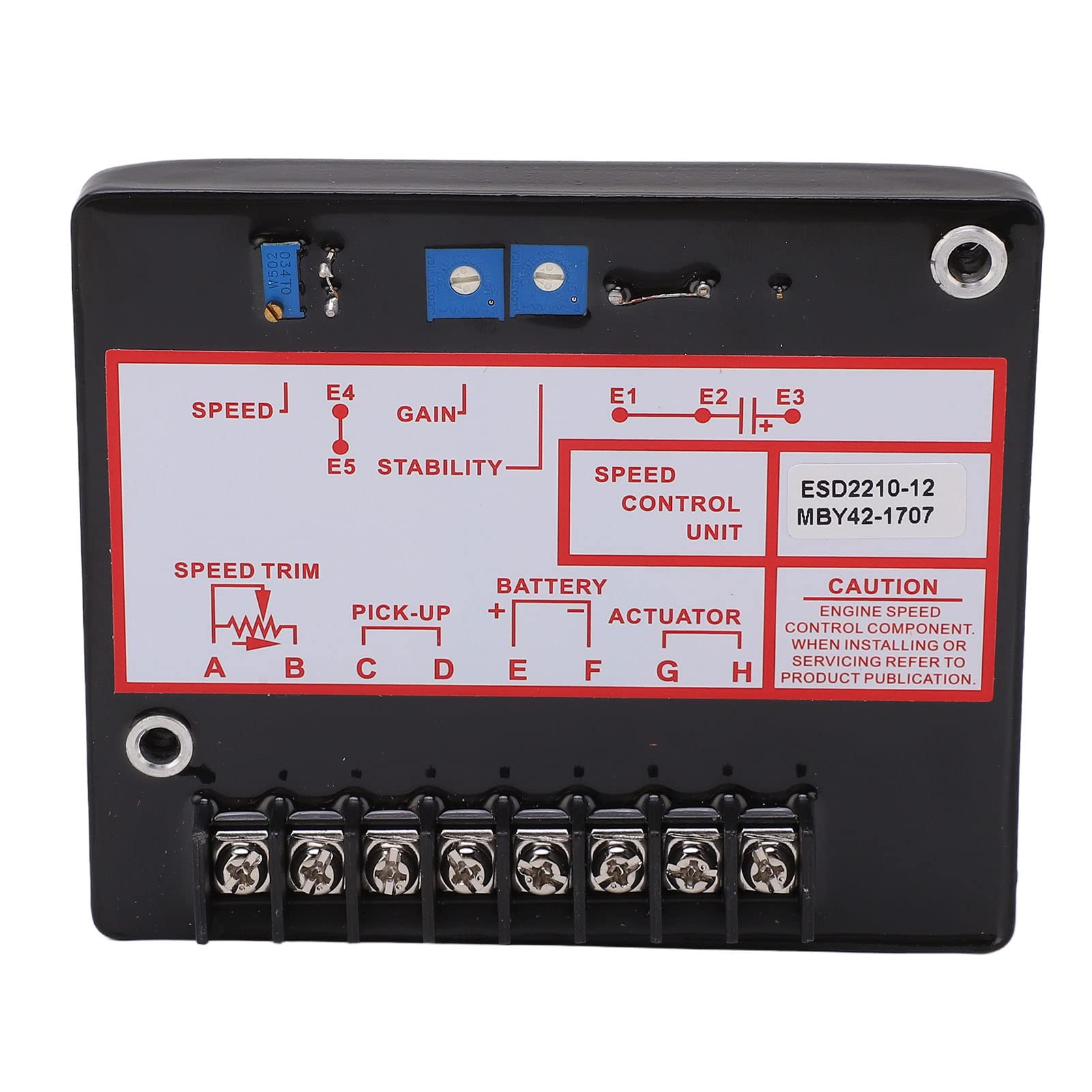 Sterownik Prędkości Generatora Wydajny Elektroniczny Regulator Zespołu Prądotwórczego Zapewniający szybką reakcję, DC 12–24 V do Użytku Domowego
