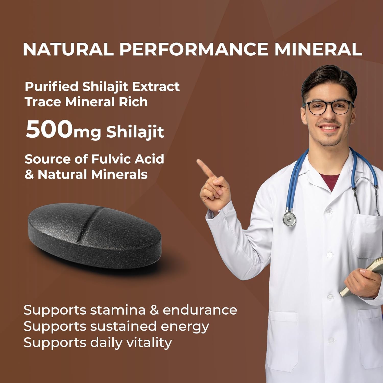 OYB Shilajit Tablets for Men | Ayurvedic Shilajeet Capsules for Stamina, Energy & Vitality | Supports Strength, Endurance, Performance & Healthy Reproductive Health | Herbal Supplement | 30 Capsules — Amazon image 4