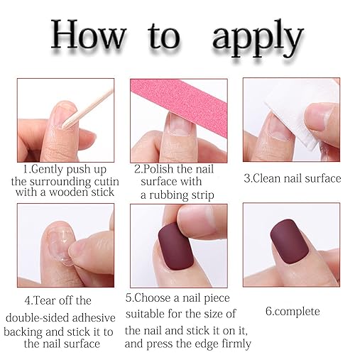 Miniatura 6 de Uñas postizas a presión de almendra francesa para primavera y verano, con bonitas flores, diseño de ondas doradas, color negro, esmerilado, pegadas,