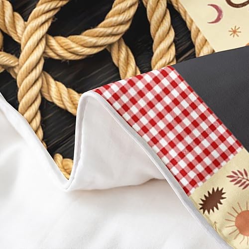 Miniatura 5 de Juego de funda de edredón de vaquero occidental, 100 % algodón, para niños y niñas, juego de funda de edredón con estampado de piel de vaca, juego