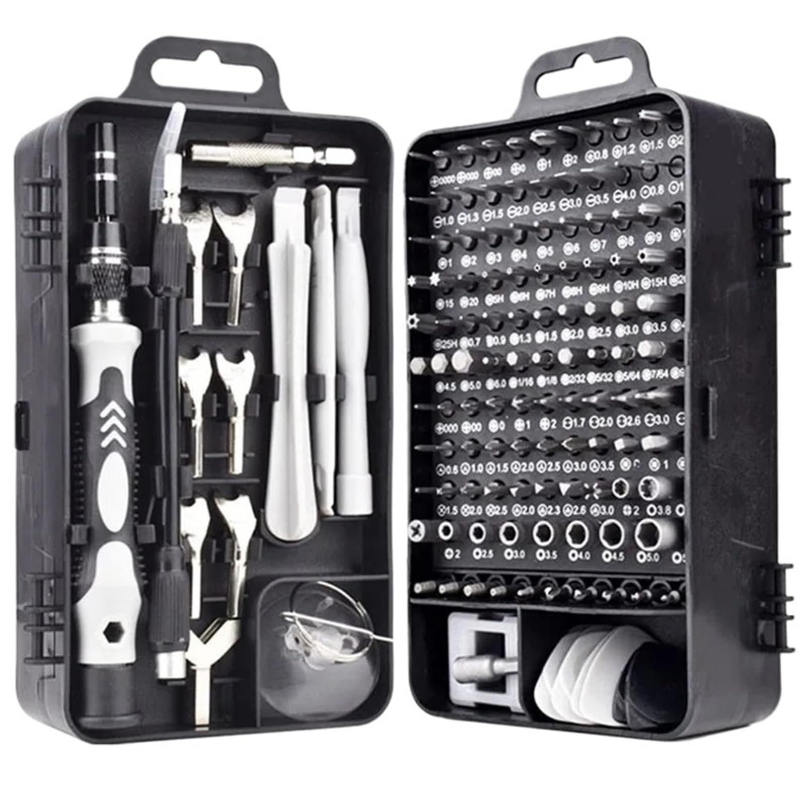 ZGUOUZANTYE Ratcheting Wrench Set, Labor-Saving Ratchet Screwdriver Set Household Combination Toolbox Hardware Magnetic Screw Driver Kit Bits Torx Screwdrivers(135in1-gray)