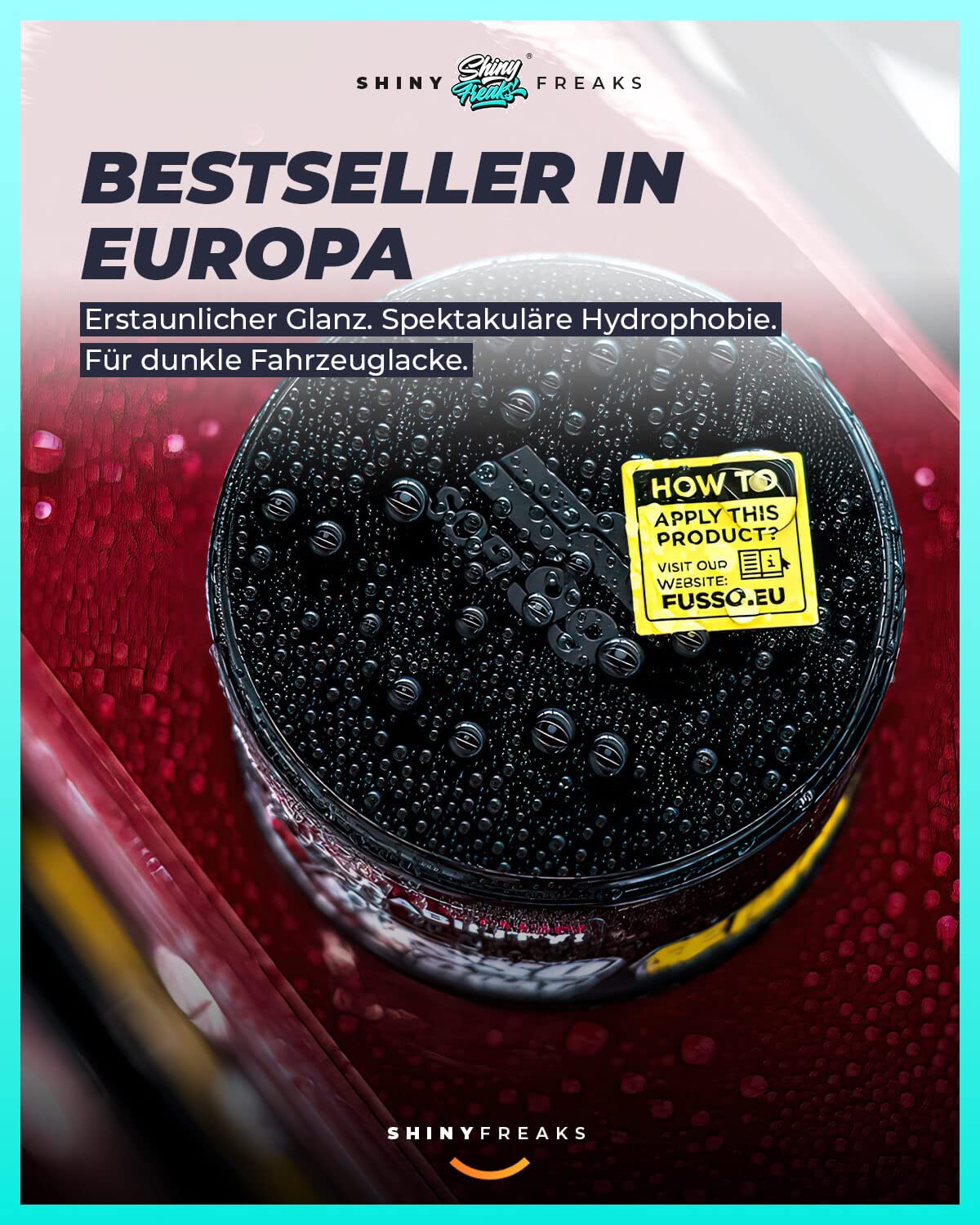 Auto Wachs Versiegelung Set: Soft99 Fusso Coat Dark 12 Months Wax + Speed + Barrier Quick Detailer - Auto Hartwachs mit Schutz & Glanz-Finish für schwarze & dunkle Lacke - Lackversiegelung | 8-teilig