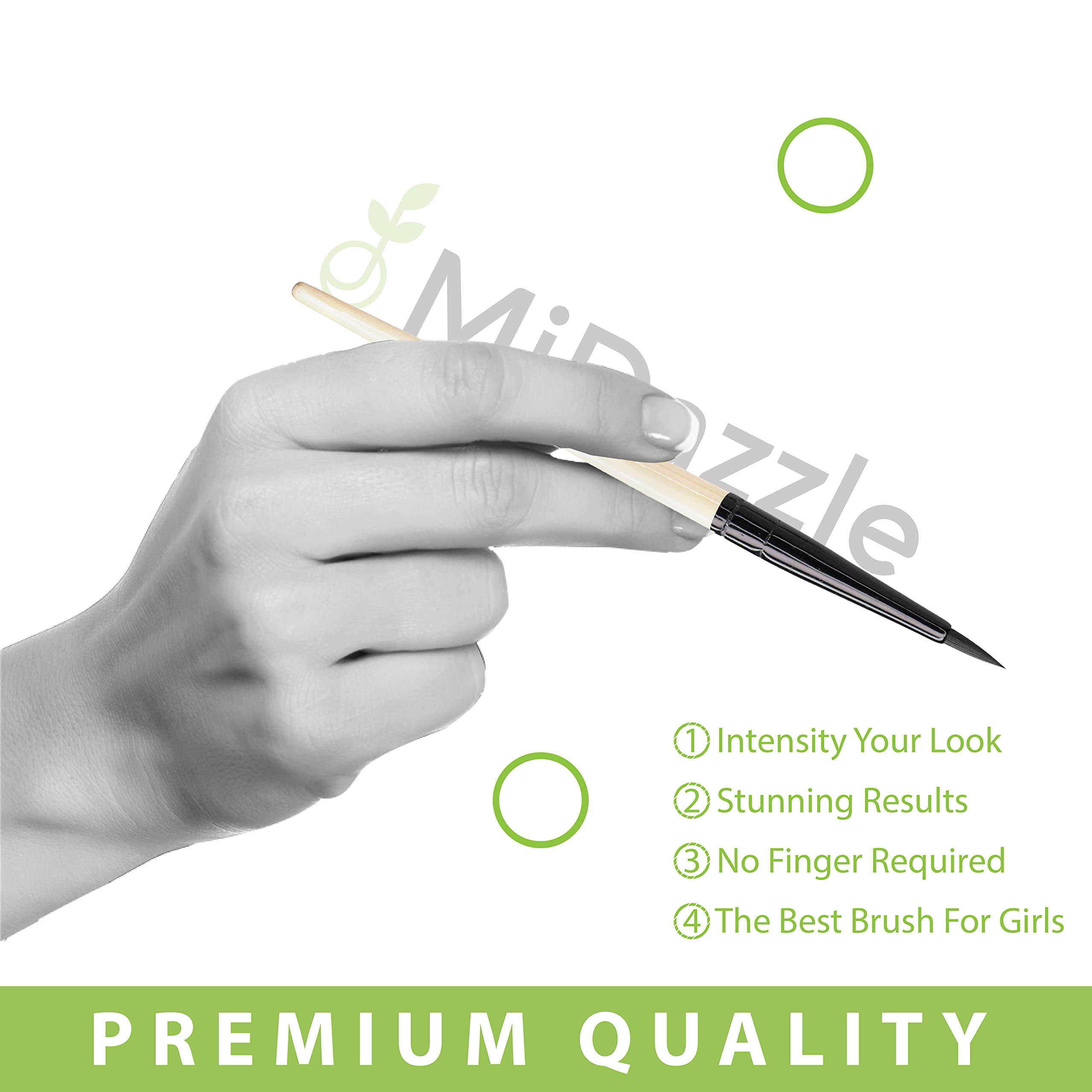 Omidazzle Midazzle Premium Wooden Eye Liner Brush (Mimb00504) 1