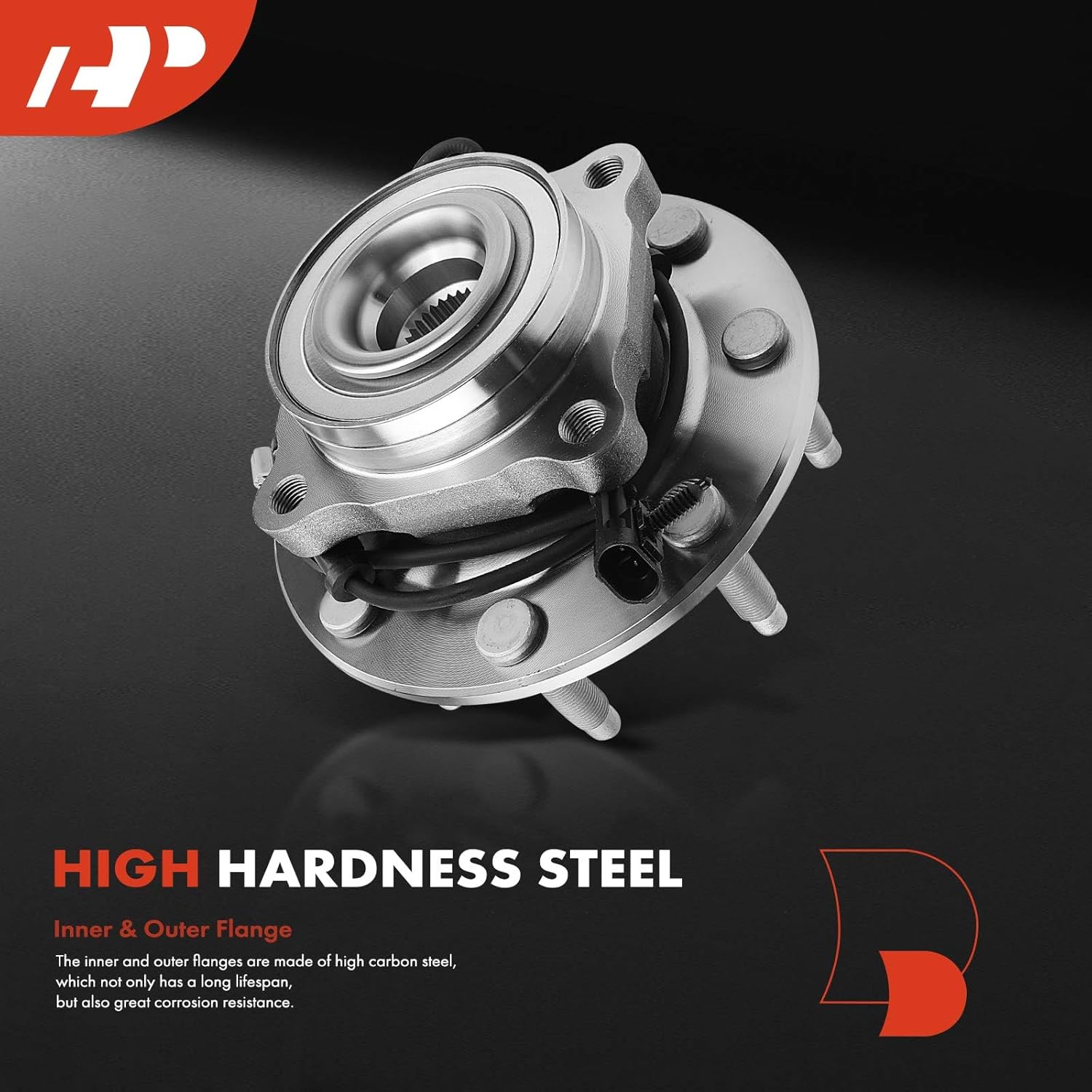 A-Premium Front Wheel Bearing and Hub Assembly with ABS & 8-Lug Compatible with Chevrolet & GMC - 2001-2007 - Silverado 3500, Silverado 3500 Classic, Sierra 3500 Classic, 4WD Only