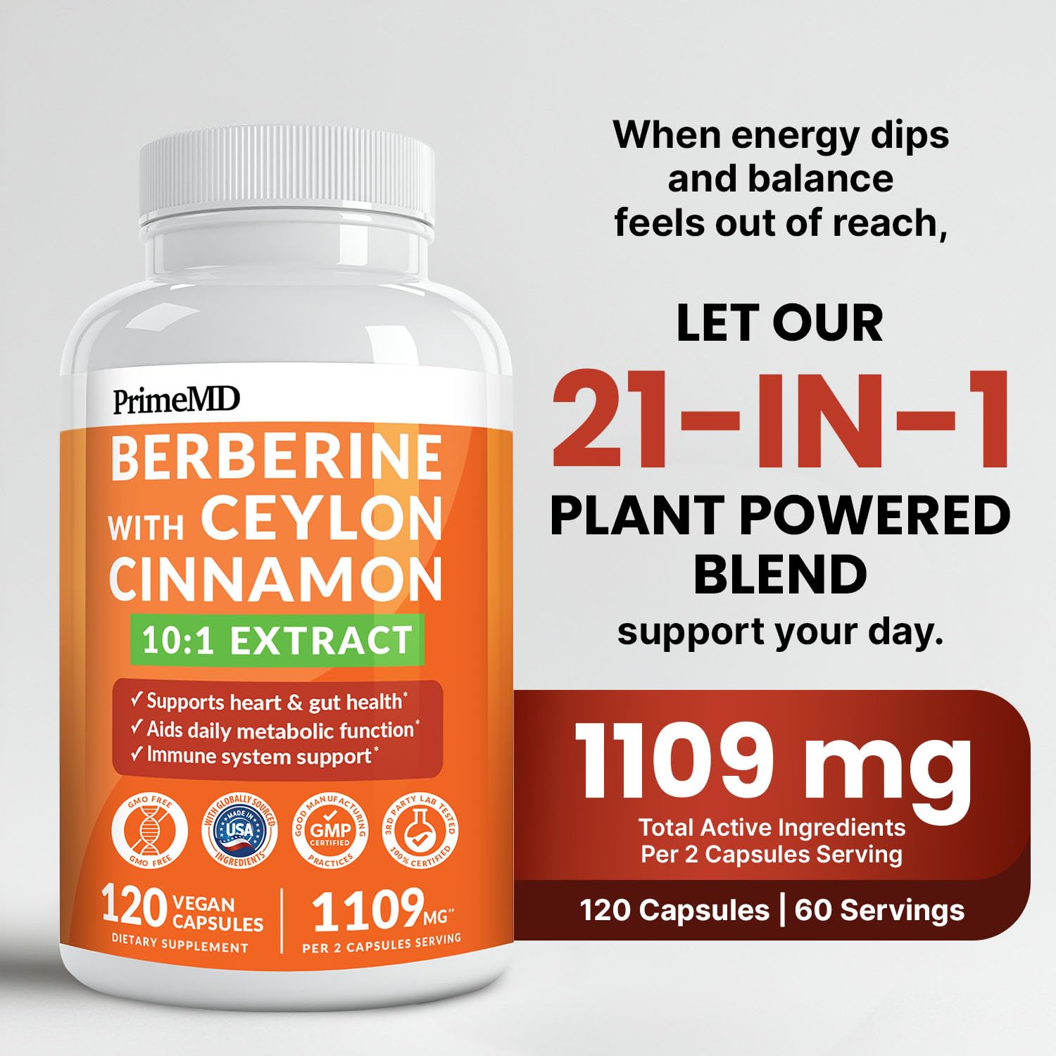 Amazon.com: 21-in-1 Berberine Supplement with Ceylon Cinnamon