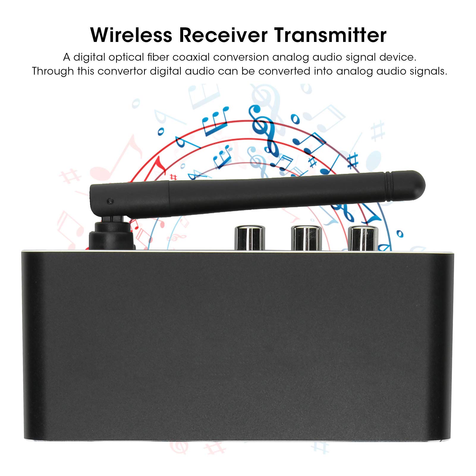 Transmisor Receptor Bluetooth - Señal de Audio Analógica de Conversión Coaxial de Fibra Óptica Digital y Transmisor Receptor de Audio Bluetooth - para TV/Máquina Recreativa