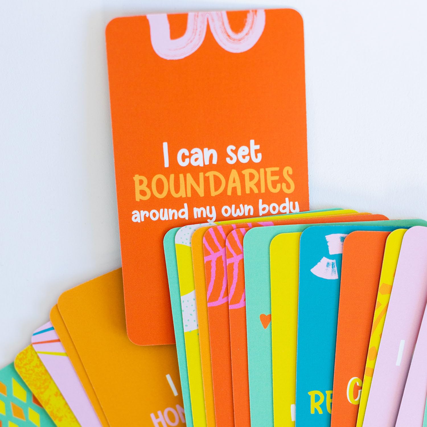 Positive Affirmation Cards for Kids 52 Pcs Daily Affirmations for Kids Inspiring Intuition, Boundaries, Communication and Growth Mindset, Mindfulness