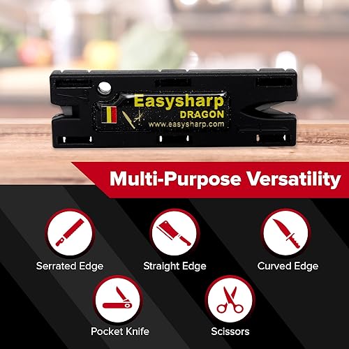 Miniatura 4 de Afiladores de cuchillos todo en uno de tamaño de viaje para cuchillos de cocina, jardinería y afilado de cuchillos de bolsillo, kit de afilador de