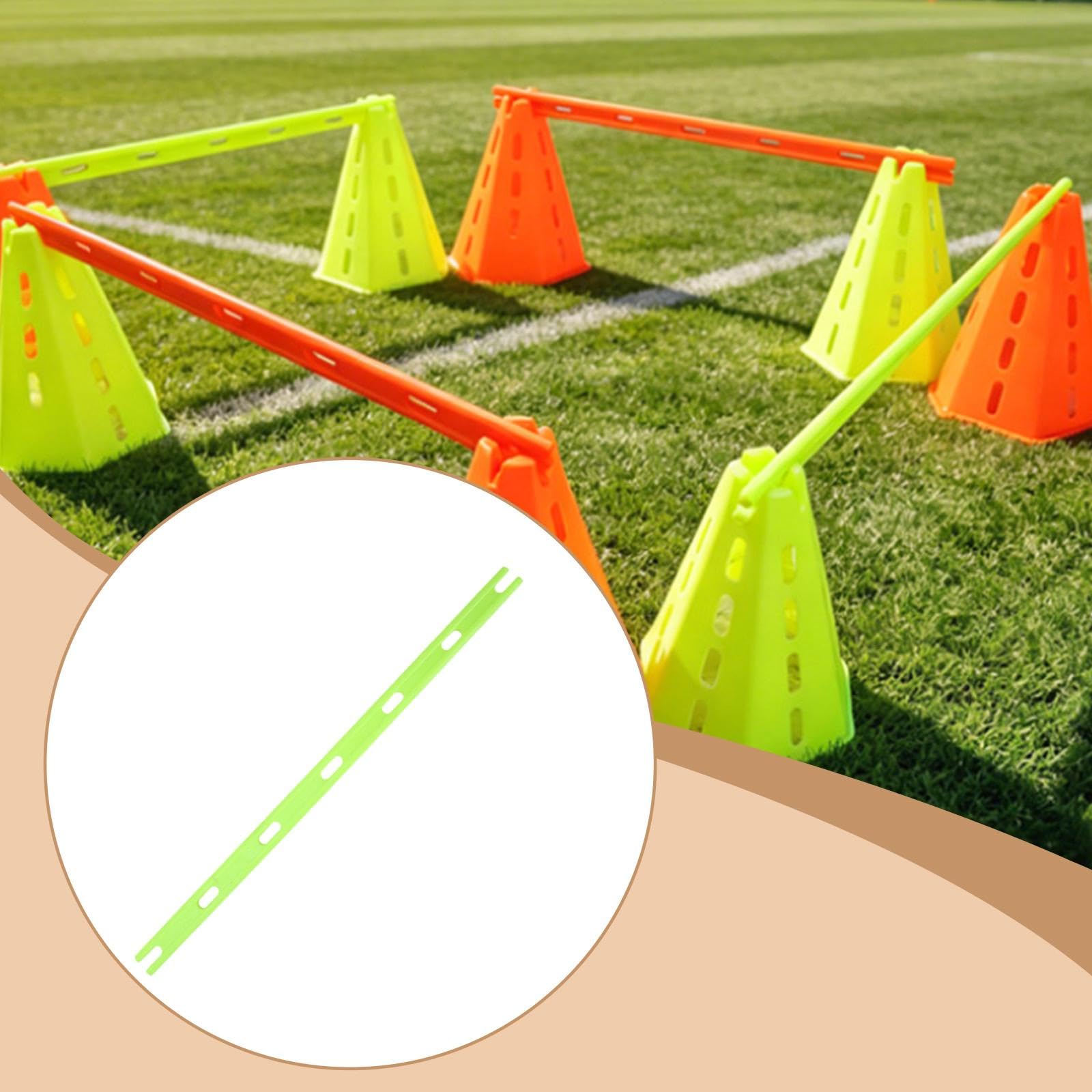 Poste de Valla para Entrenamiento de Fútbol, ​​Barrera de Color para, Deportes Multifuncionales Y Versátiles para Niños, 80 Cm (31,5 Pulgadas)