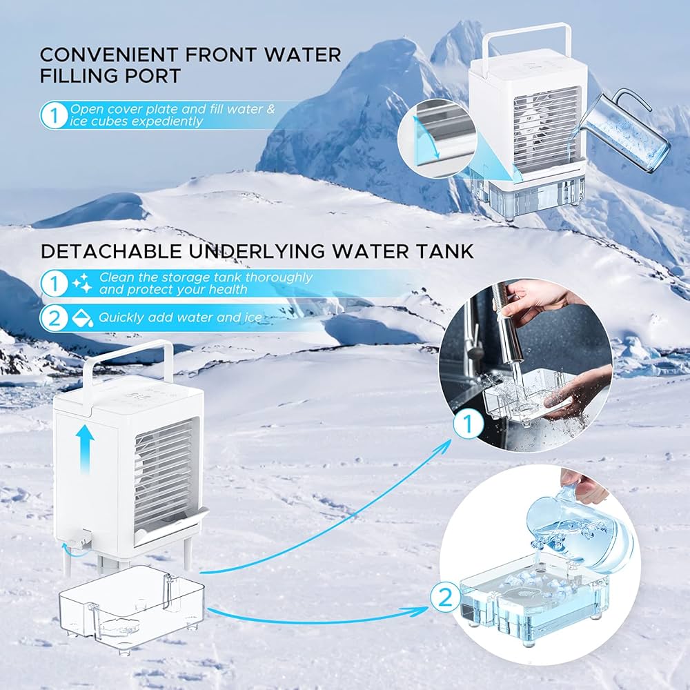 Amazon.co.jp: SOKOO エアークーラーファン ポータブル 5000mAh