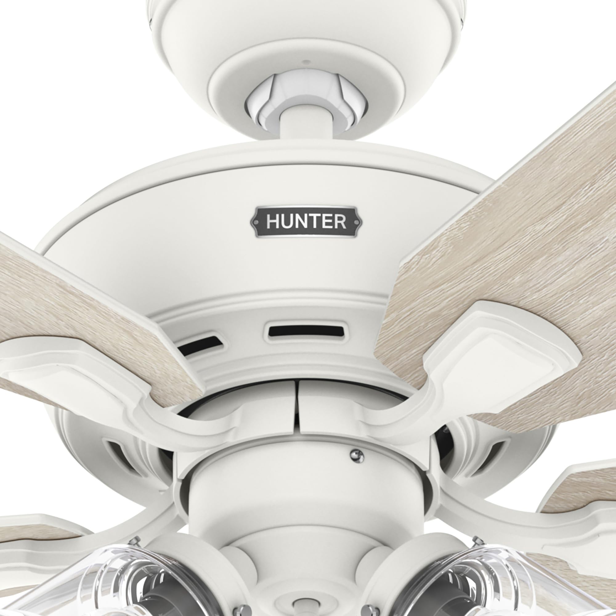 Amazon | Hunter Fan 52 inch Matte White Indoor Ceiling Fan with